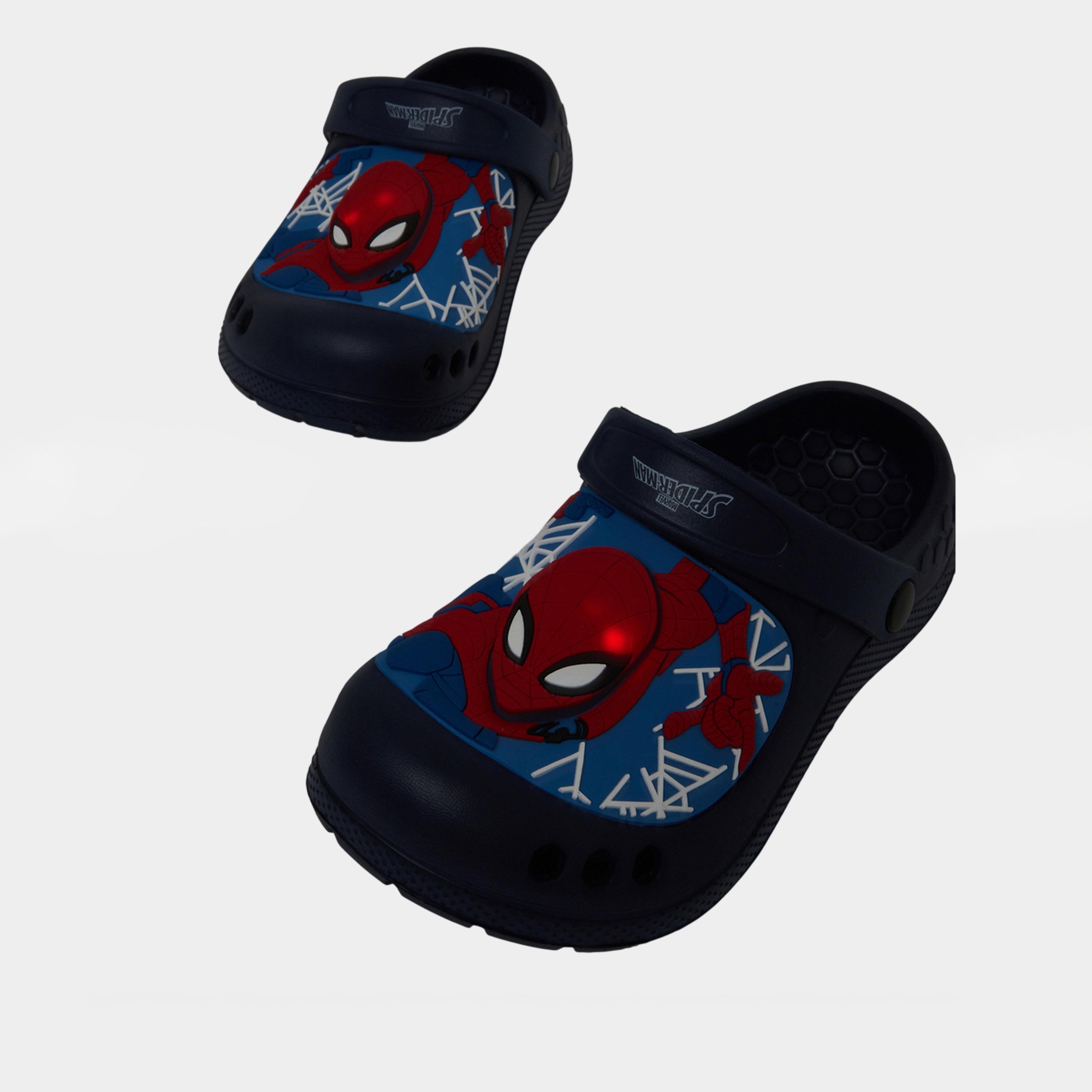 Styli Boys Spider-Man Clogs with Light-boys-shoes-flipflopsandslides-image-5