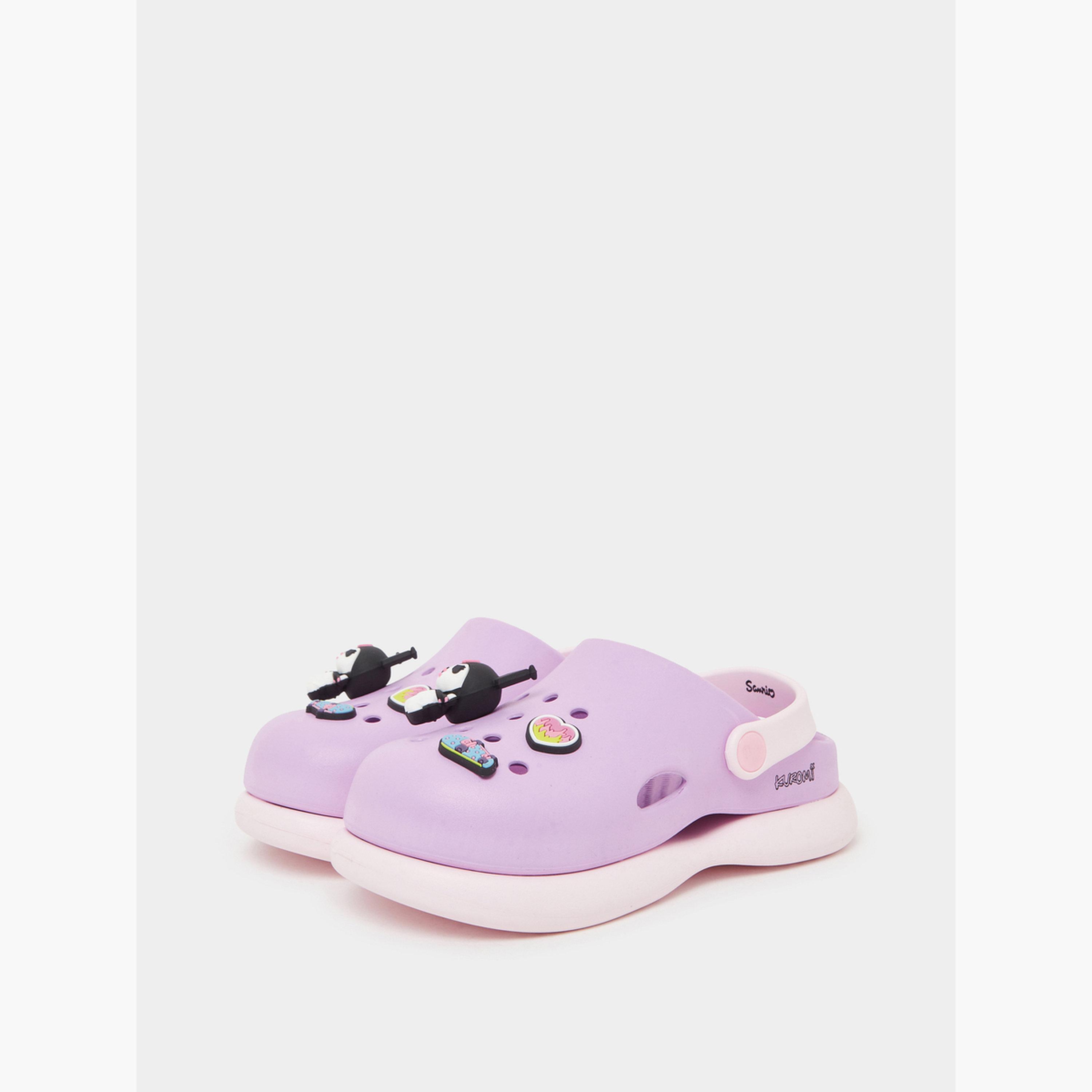 Styli Girls Kuromi Clogs with Charms-girls-shoes-flipflopsandslides-image-1