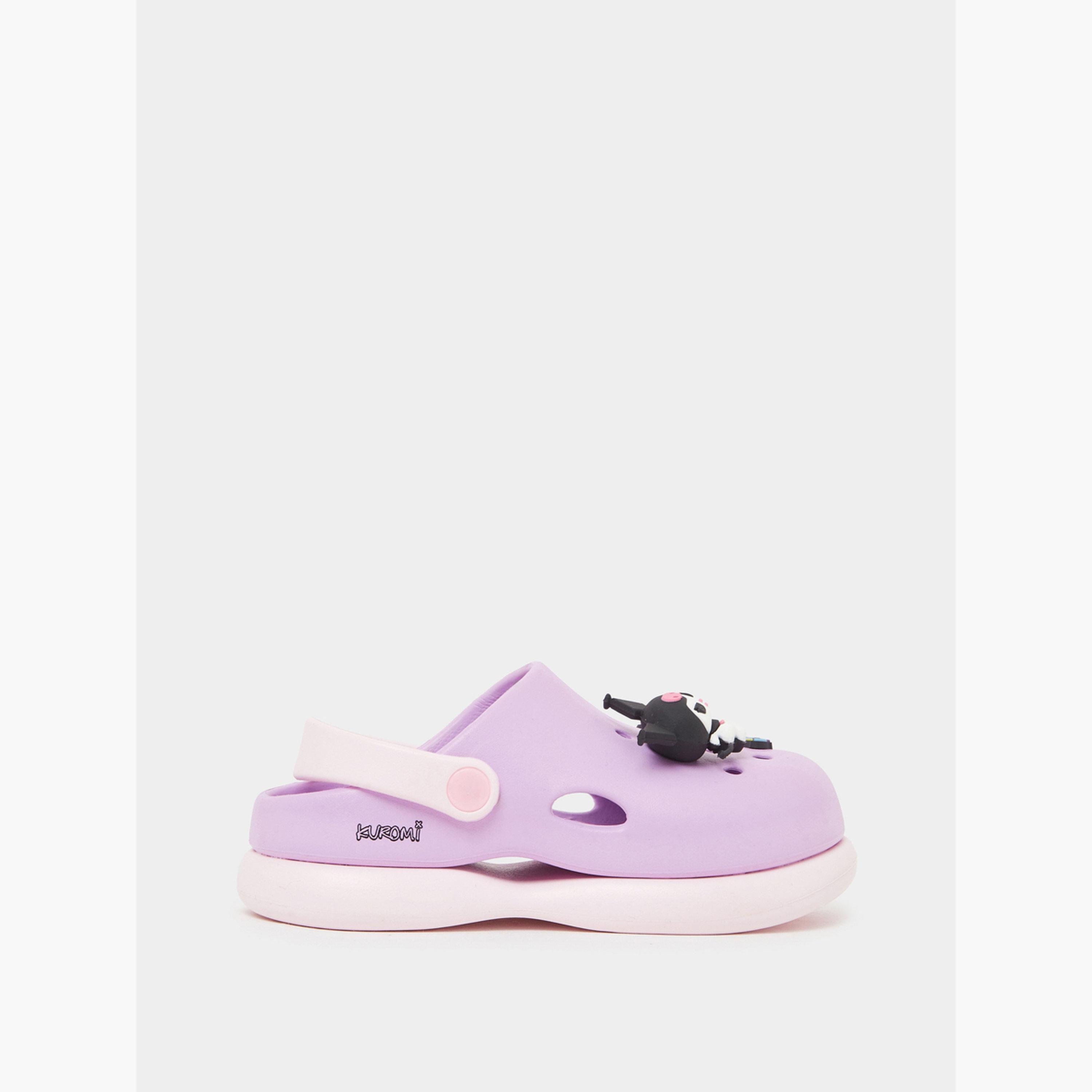 Styli Girls Kuromi Clogs with Charms-girls-shoes-flipflopsandslides-image-3