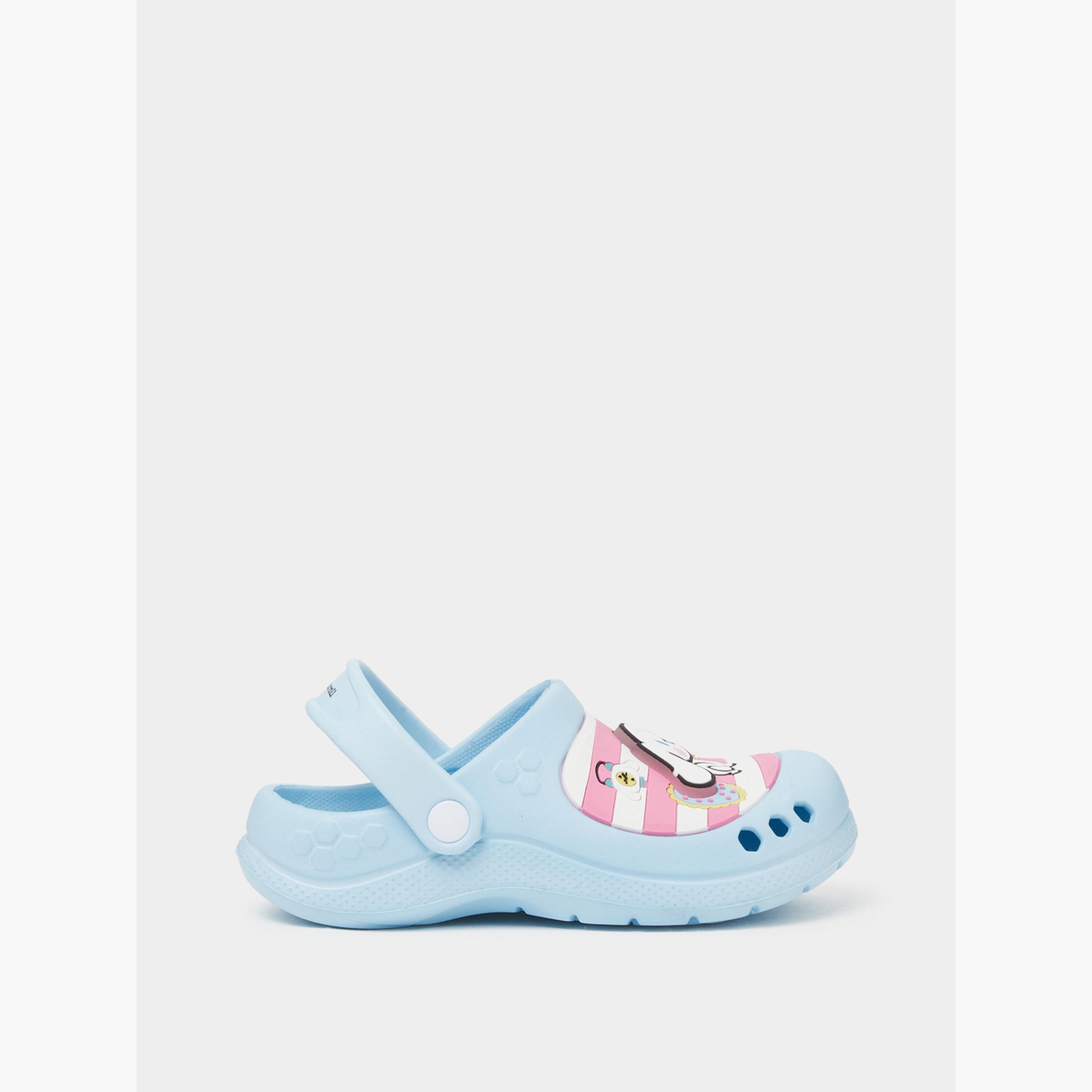Styli Girls Cinnamon Roll Clogs with Light-girls-shoes-flipflopsandslides-image-2