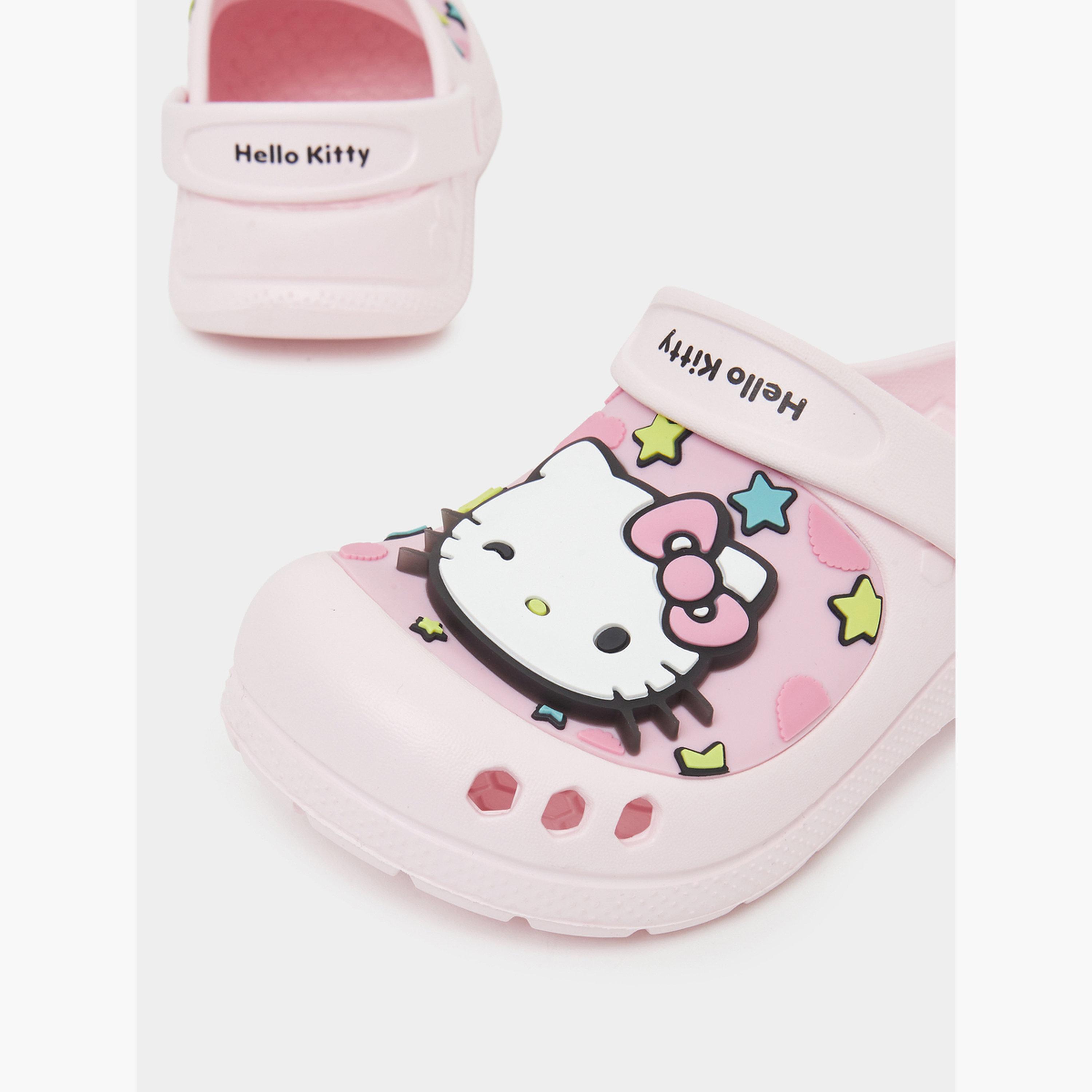 حذاء كلوغز هالو كيتي مع إضاءة للبنات-girls-shoes-flipflopsandslides-image-4