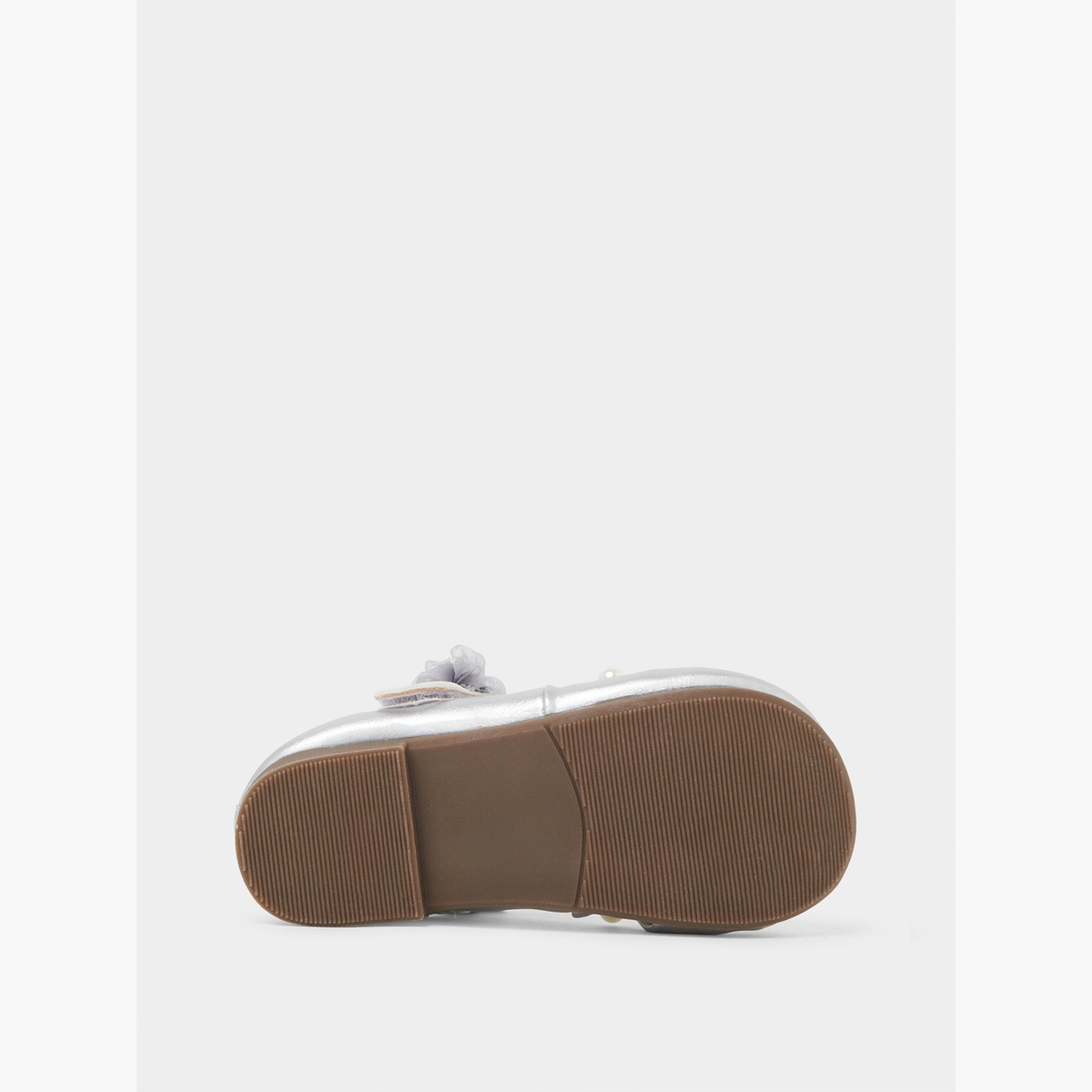 حذاء باليرينا بشريط لاصق ومزين للبنات-girls-shoes-sandals-image-6