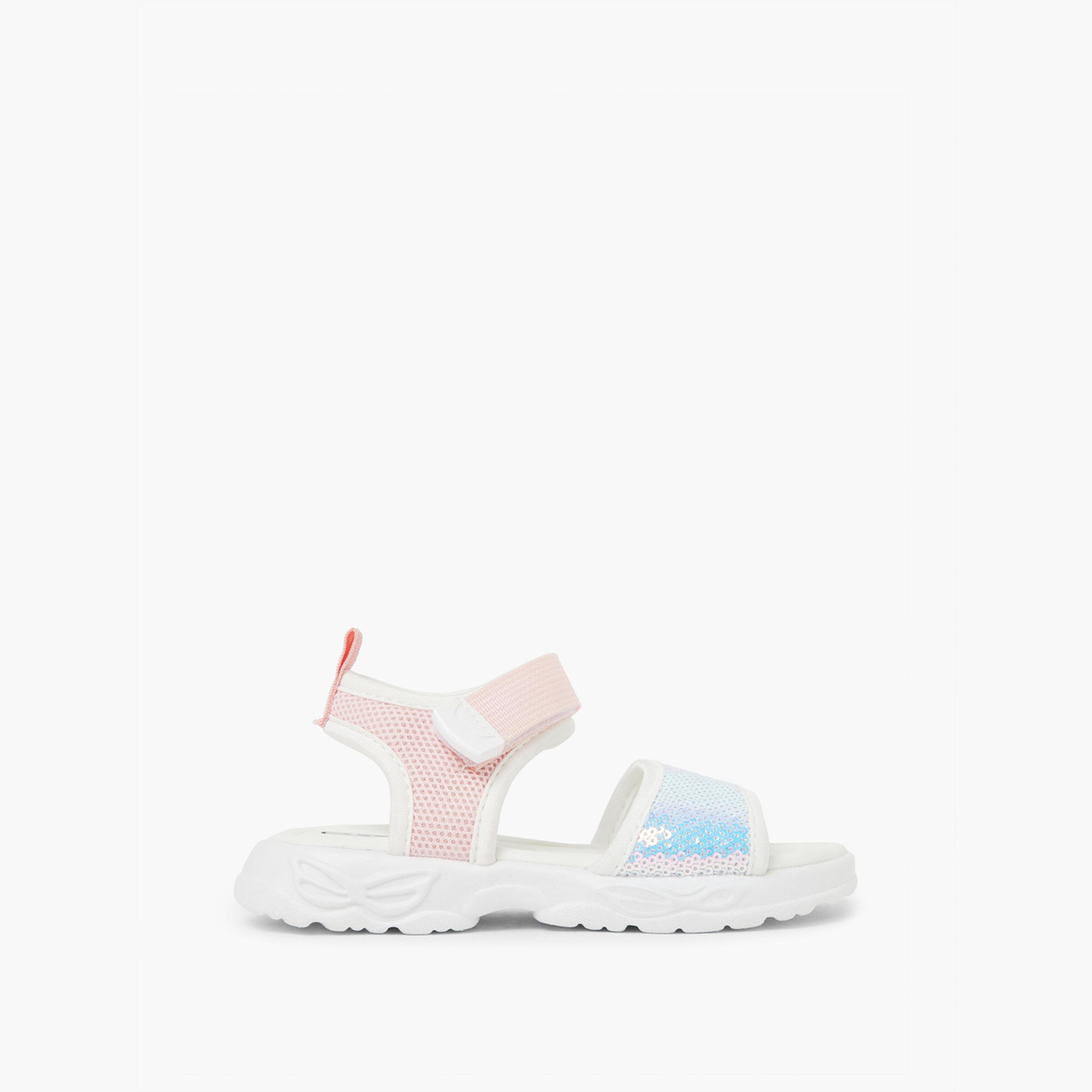 صندل بشريط لاصق ومزين للبنات-girls-shoes-sandals-image-2