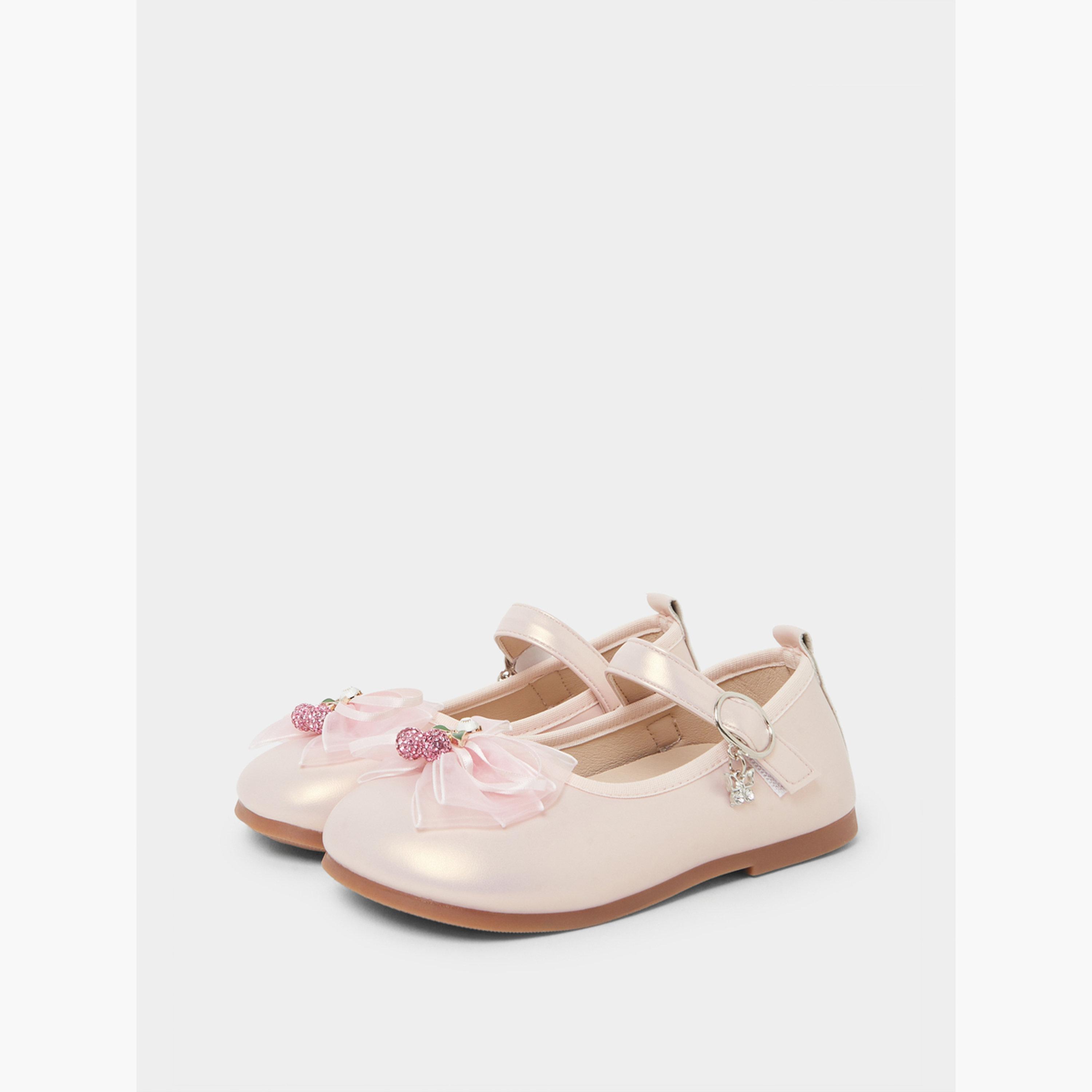 حذاء باليرينا بإبزيم ومزين للبنات-girls-shoes-sandals-image-1