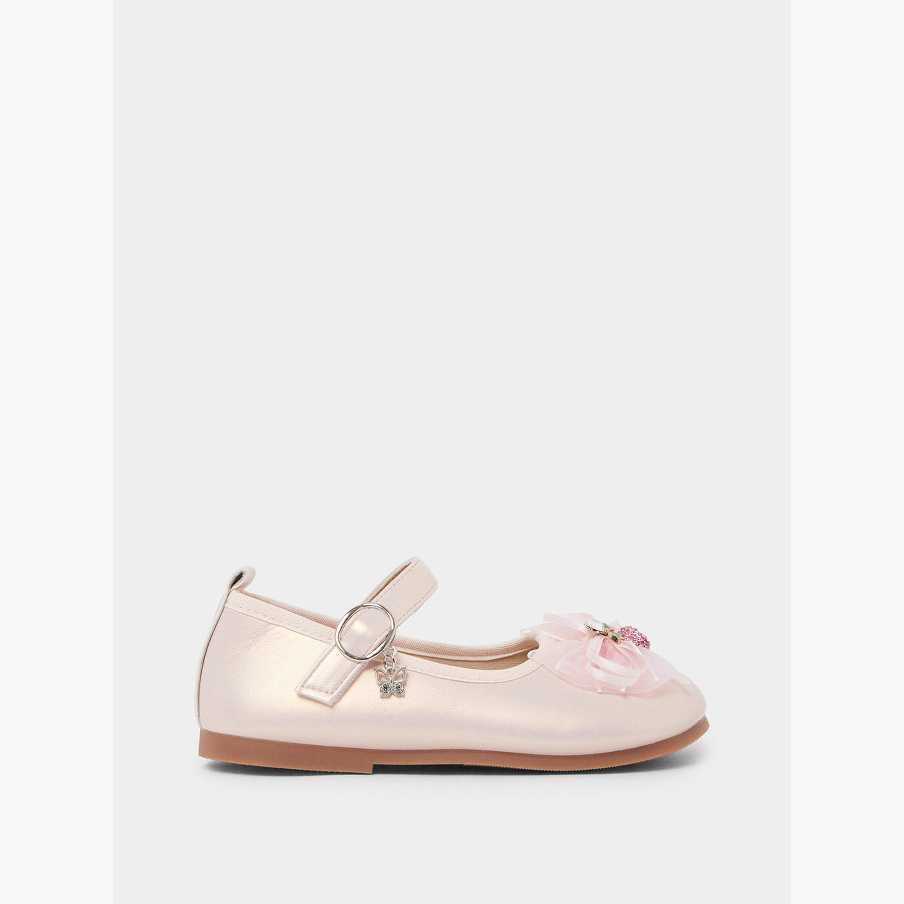 حذاء باليرينا بإبزيم ومزين للبنات-girls-shoes-sandals-image-2