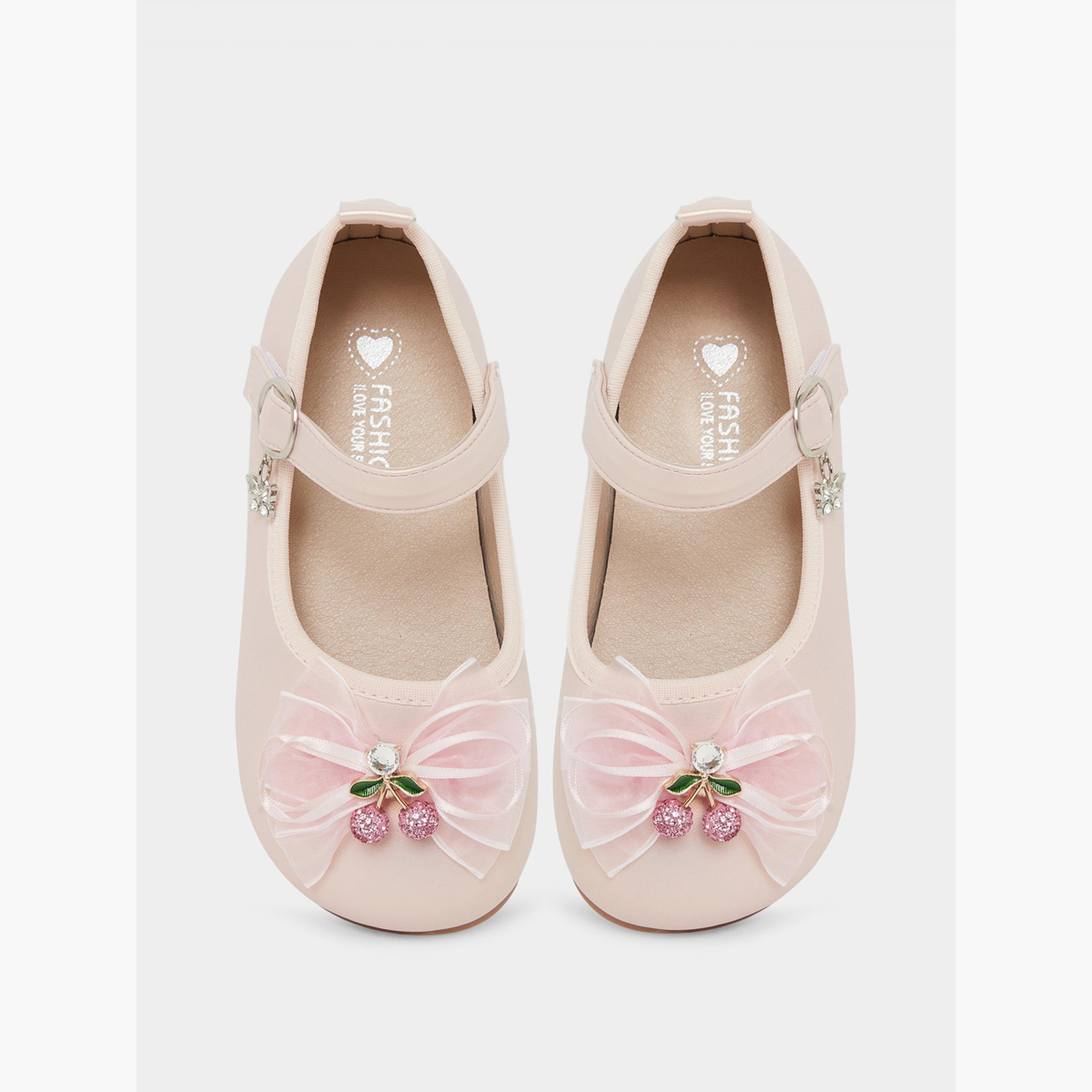 حذاء باليرينا بإبزيم ومزين للبنات-girls-shoes-sandals-image-3