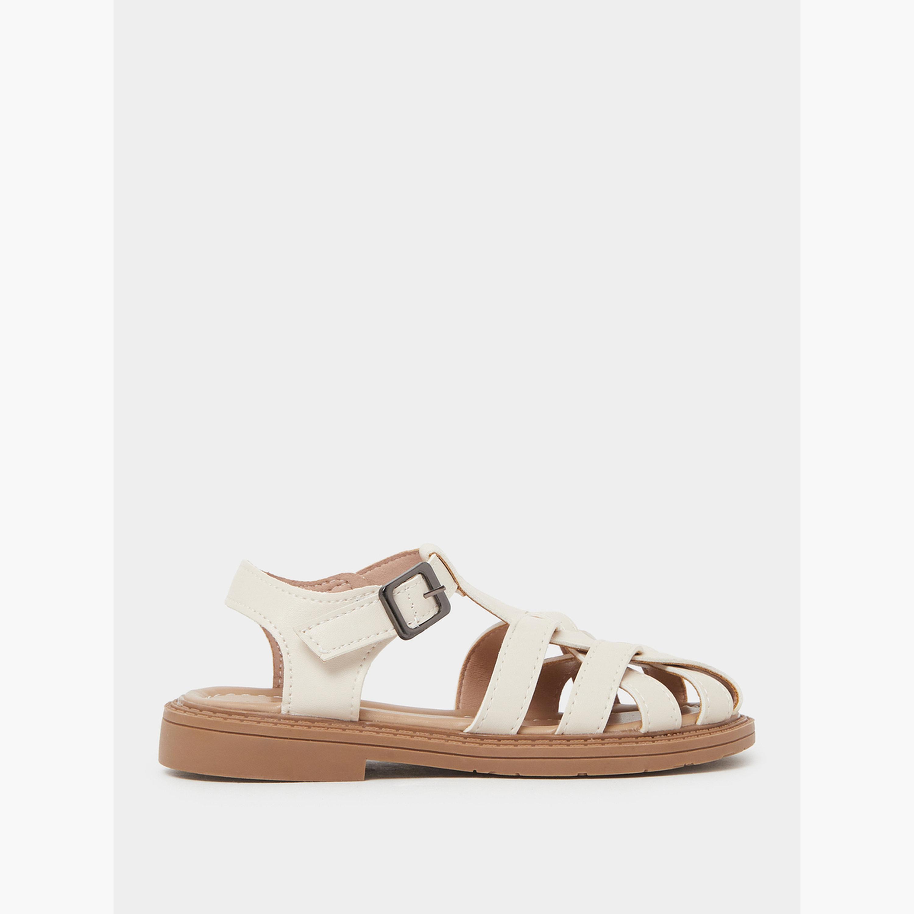 صندل بإبزيم وأشرطة منسوجة للبنات-girls-shoes-sandals-image-3