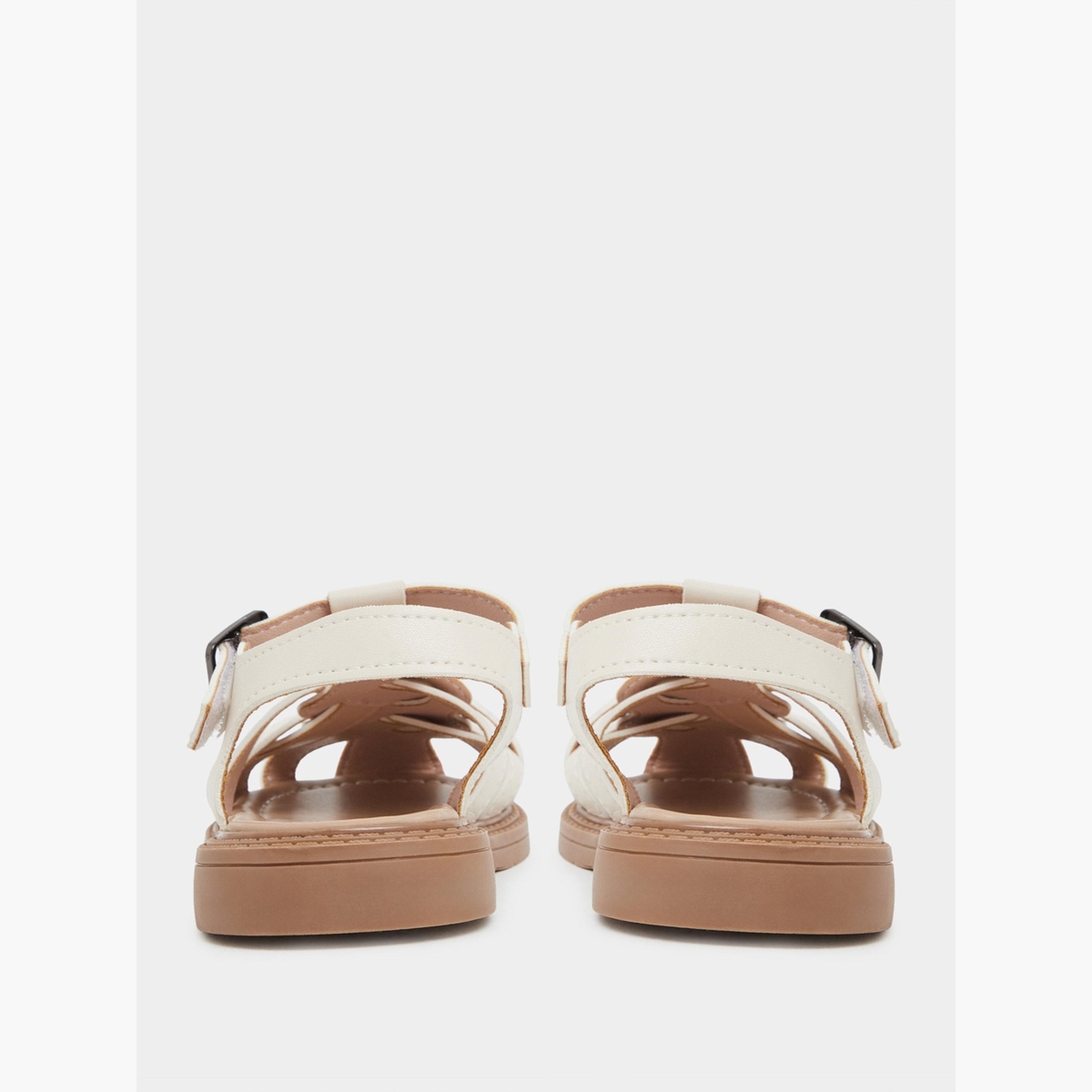 صندل بإبزيم وأشرطة منسوجة للبنات-girls-shoes-sandals-image-6