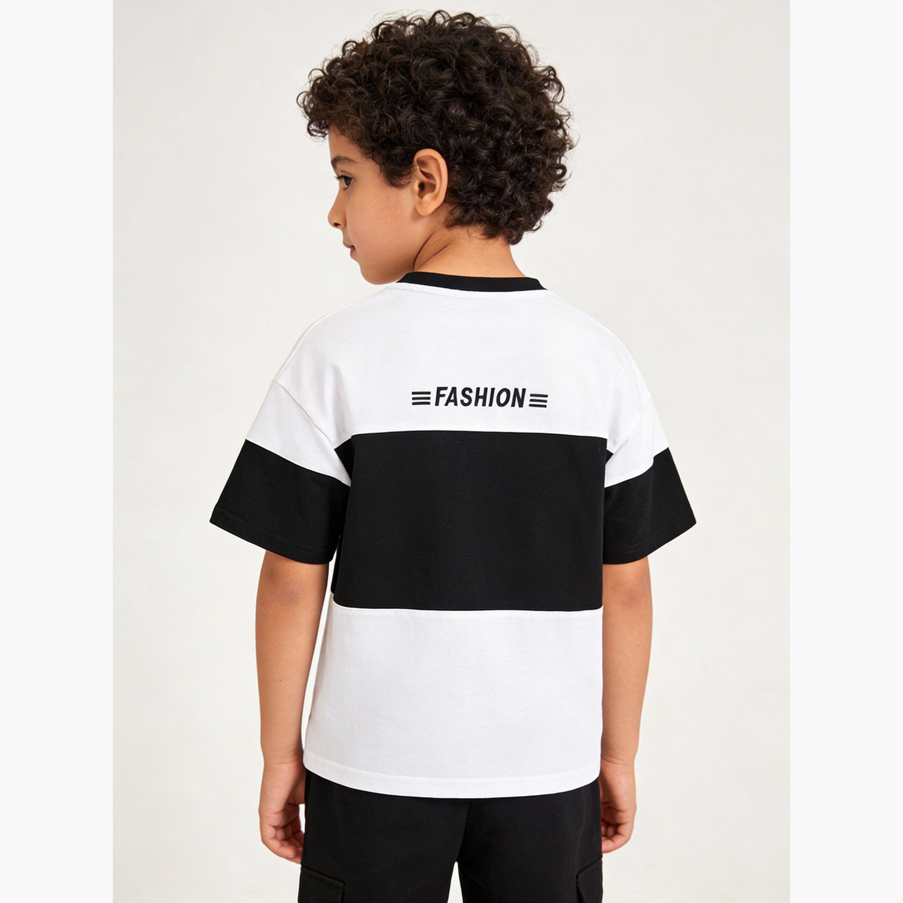 Take Two Boys Graphic Print Cotton T-Shirt with Round Neck-boys-clothing-tshirtsandpolos-image-5