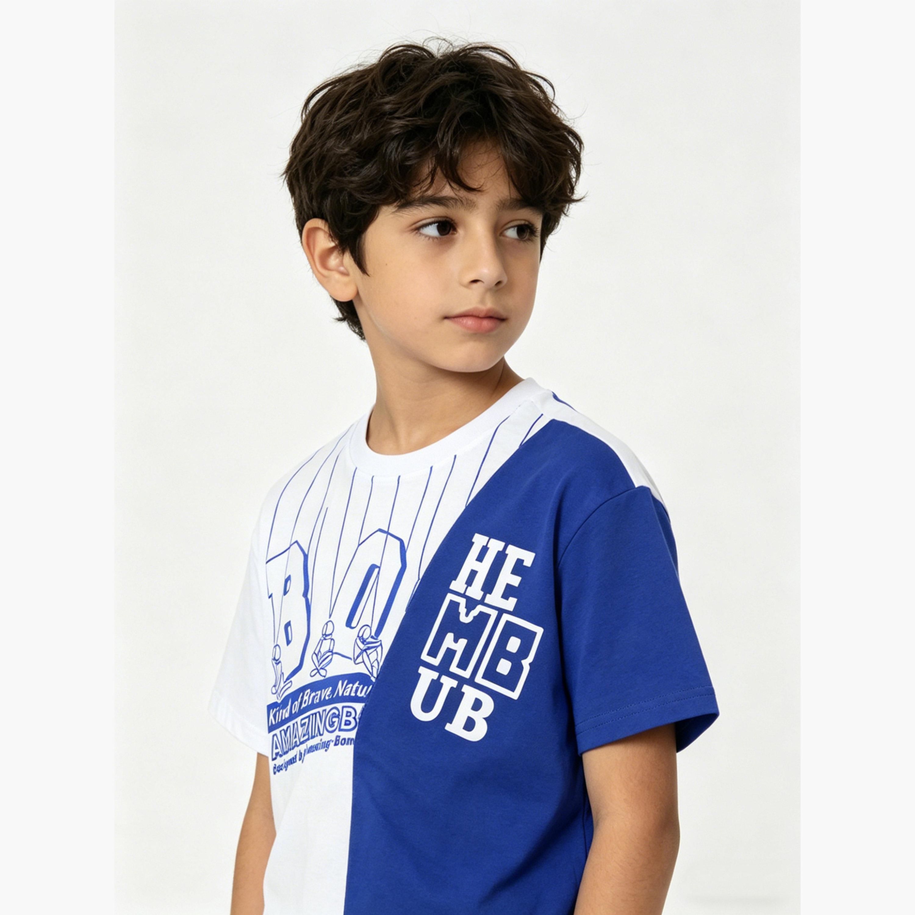 Take Two Boys Graphic Print Cotton Regular Fit T-Shirt-boys-clothing-tshirtsandpolos-image-2