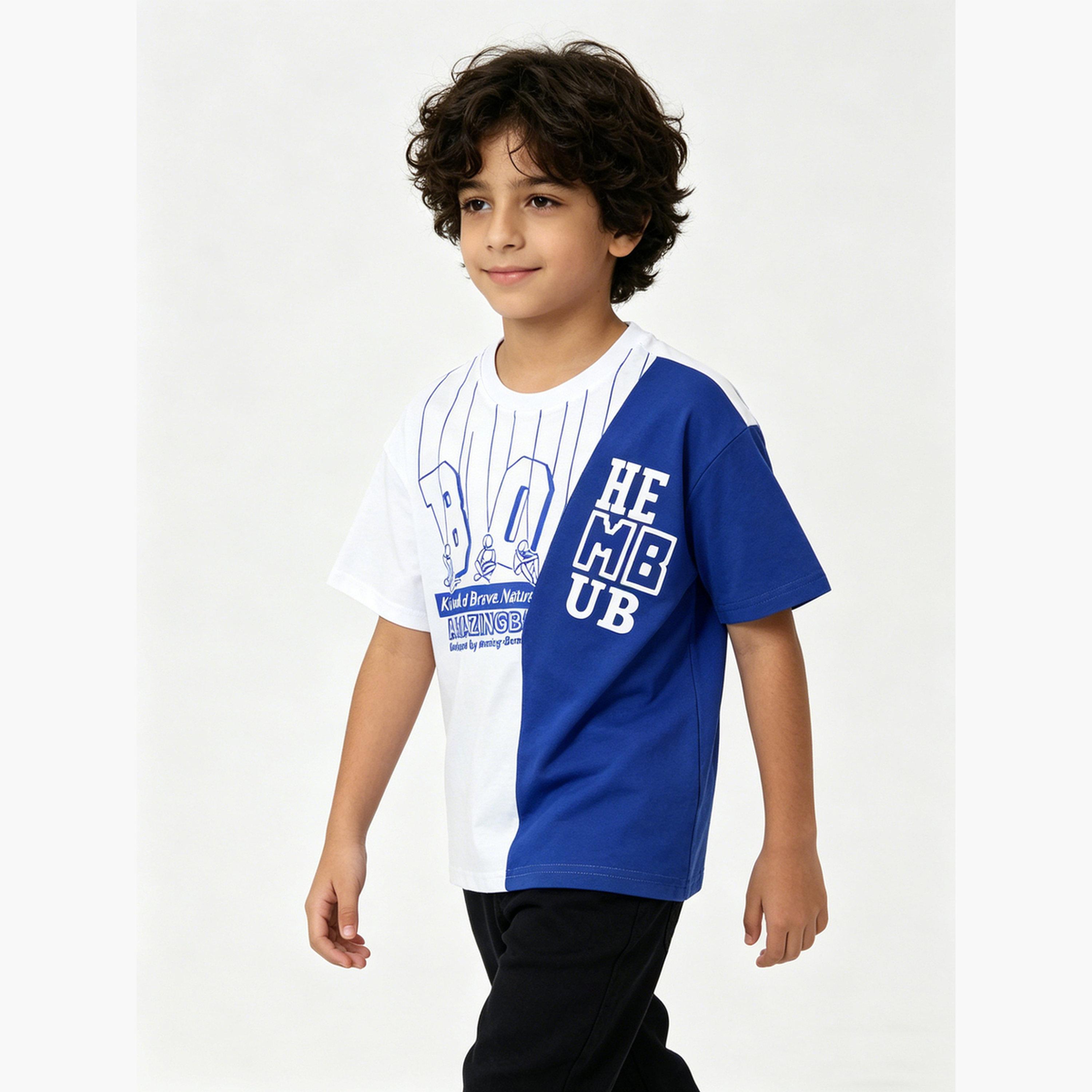 Take Two Boys Graphic Print Cotton Regular Fit T-Shirt-boys-clothing-tshirtsandpolos-image-3