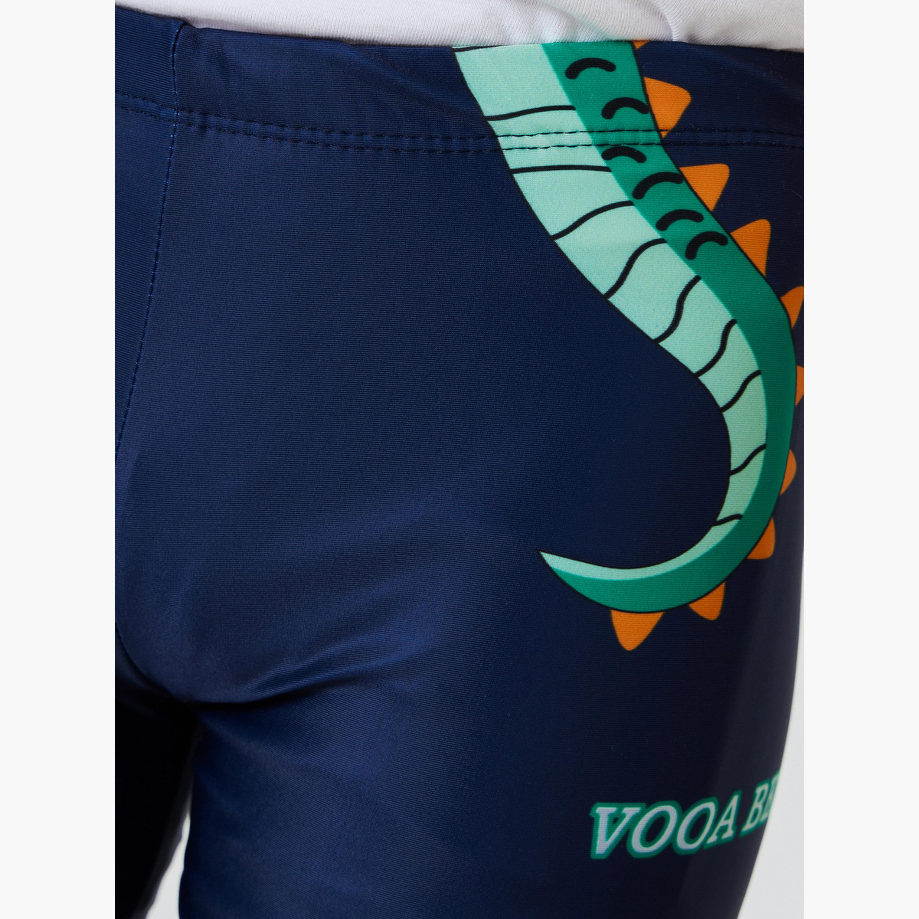 Styli Teens Crocodile Print Swim Shorts-boys-clothing-swimwear-image-4