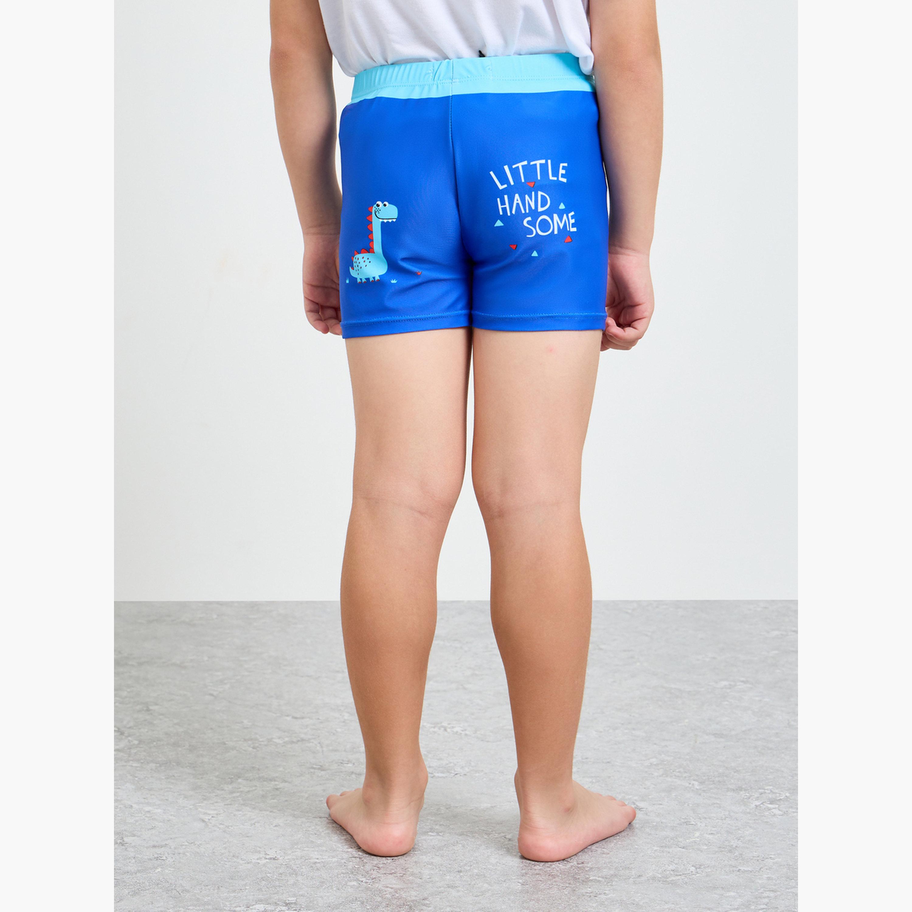 Styli Teens Dinosaur Print Swim Shorts-boys-clothing-swimwear-image-4