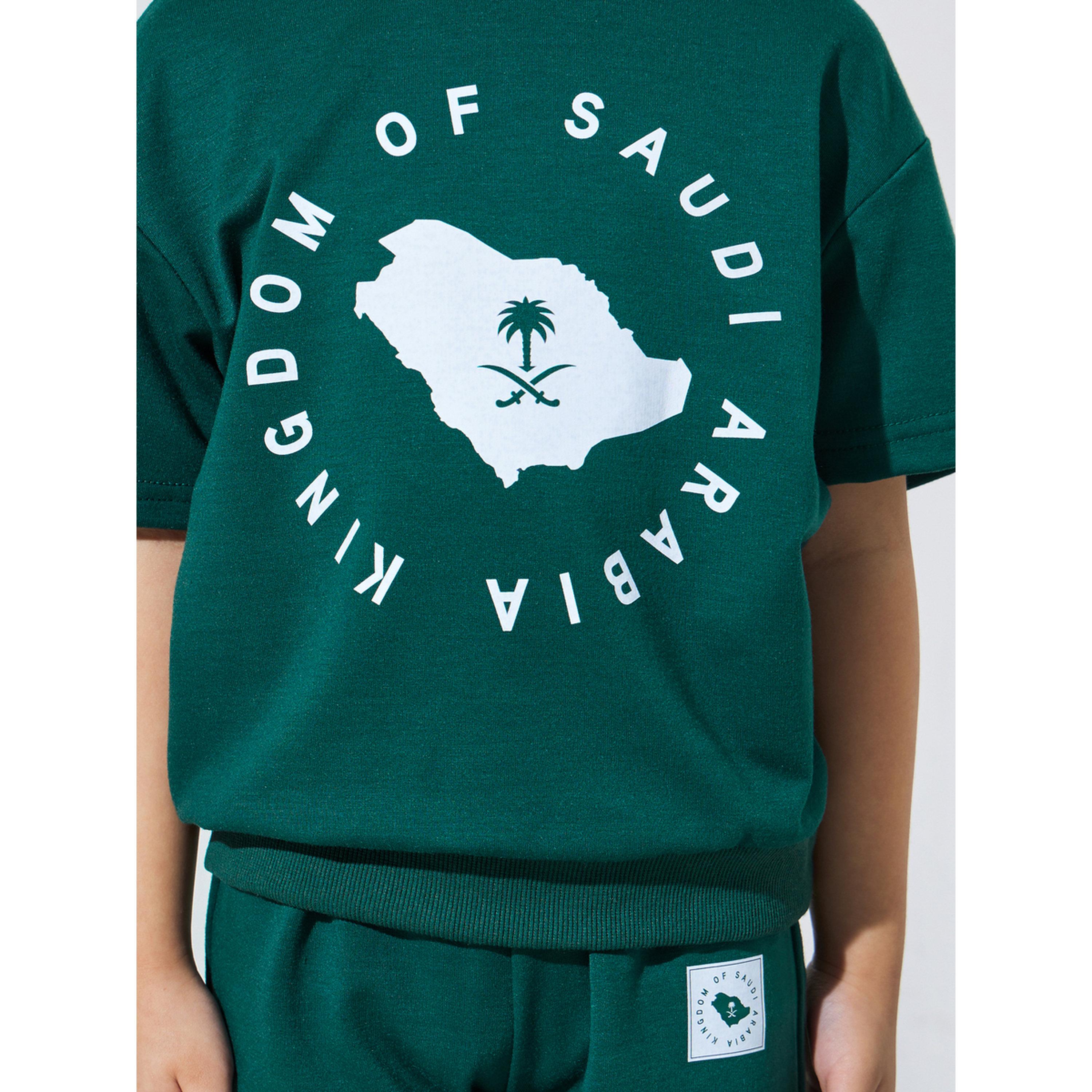 مجموعة من بنطال جوغر وتيشيرت واسع بطبعة اليوم الوطني السعودي-boys-clothing-setsandcoords-image-6