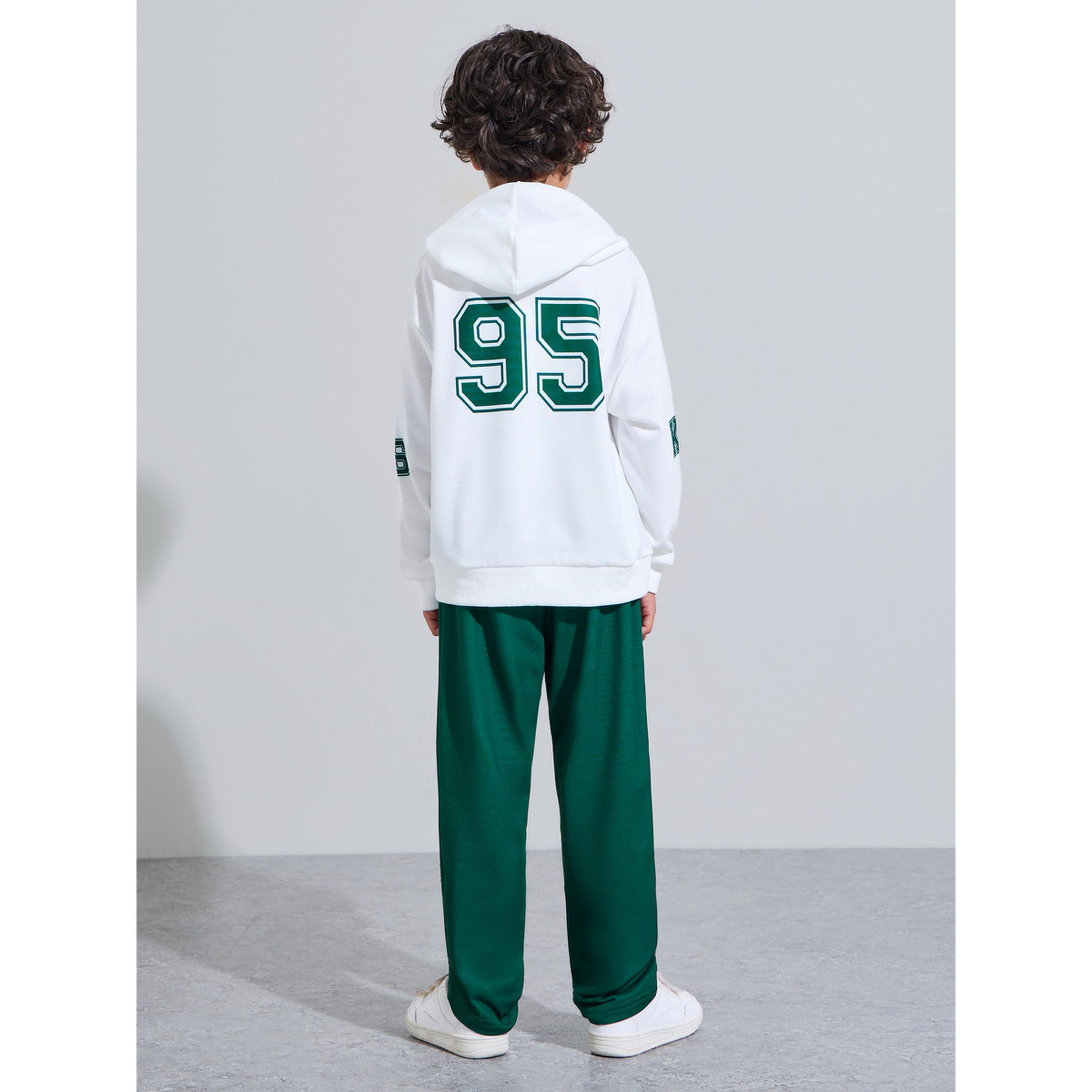 Styli Boys White KSA National Day Print Hoodie and Dark Green Joggers Set-boys-clothing-setsandcoords-image-3