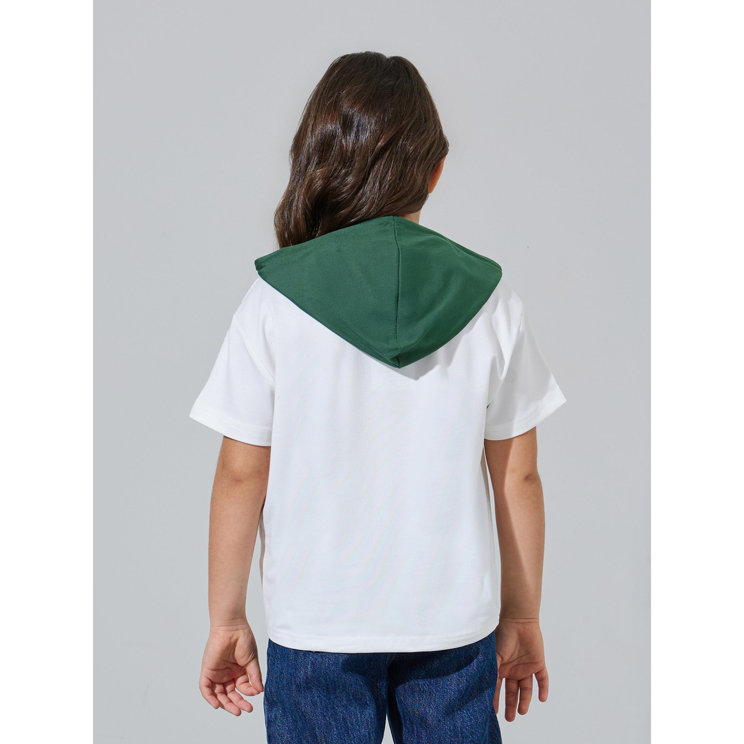Styli Girls Off White KSA National Day Print Hooded T-Shirt-girls-clothing-tshirts-image-3