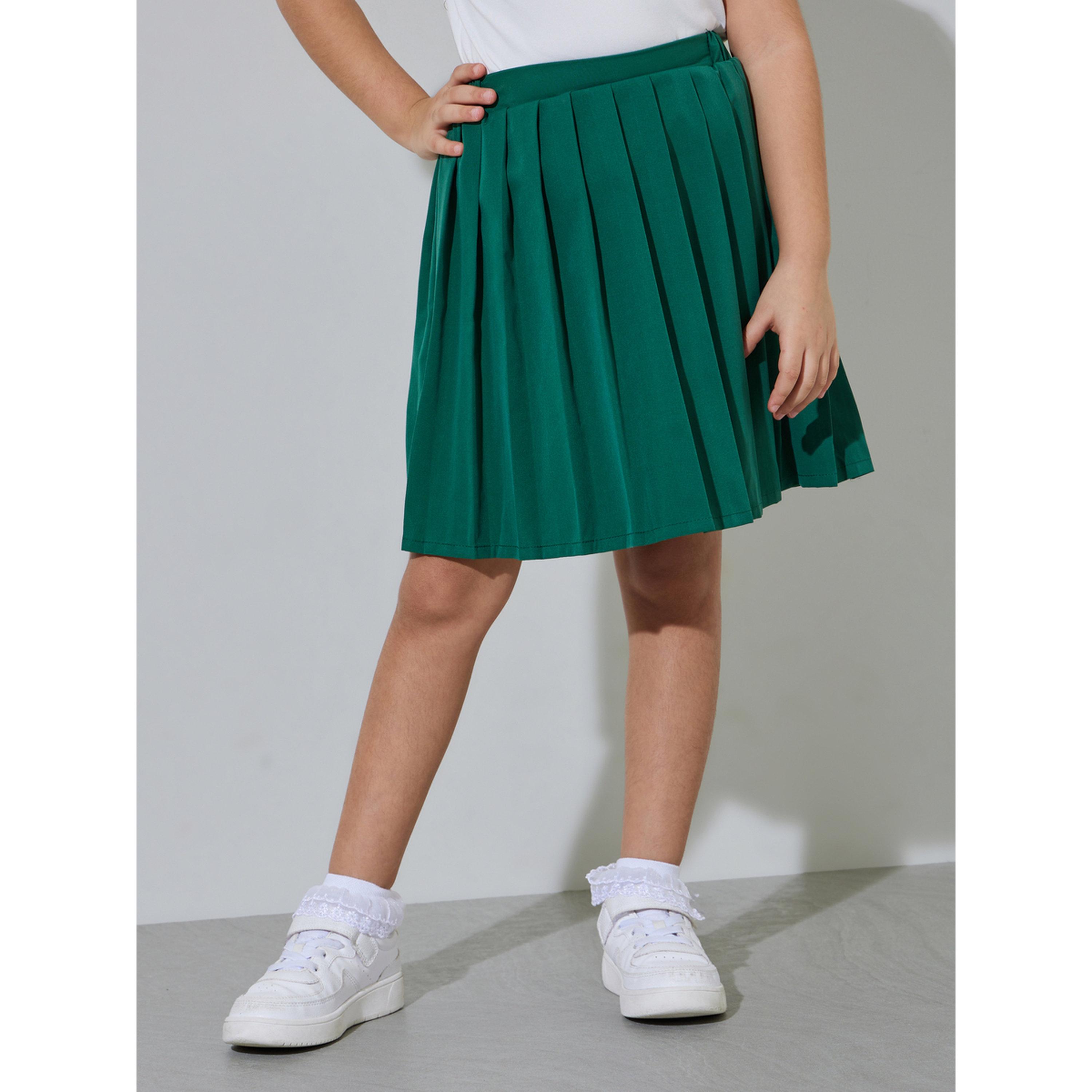 مجموعة من تنورة بكسرات وتيشيرت بولو اليوم الوطني السعودي للبنات-girls-clothing-setsandcoords-image-5