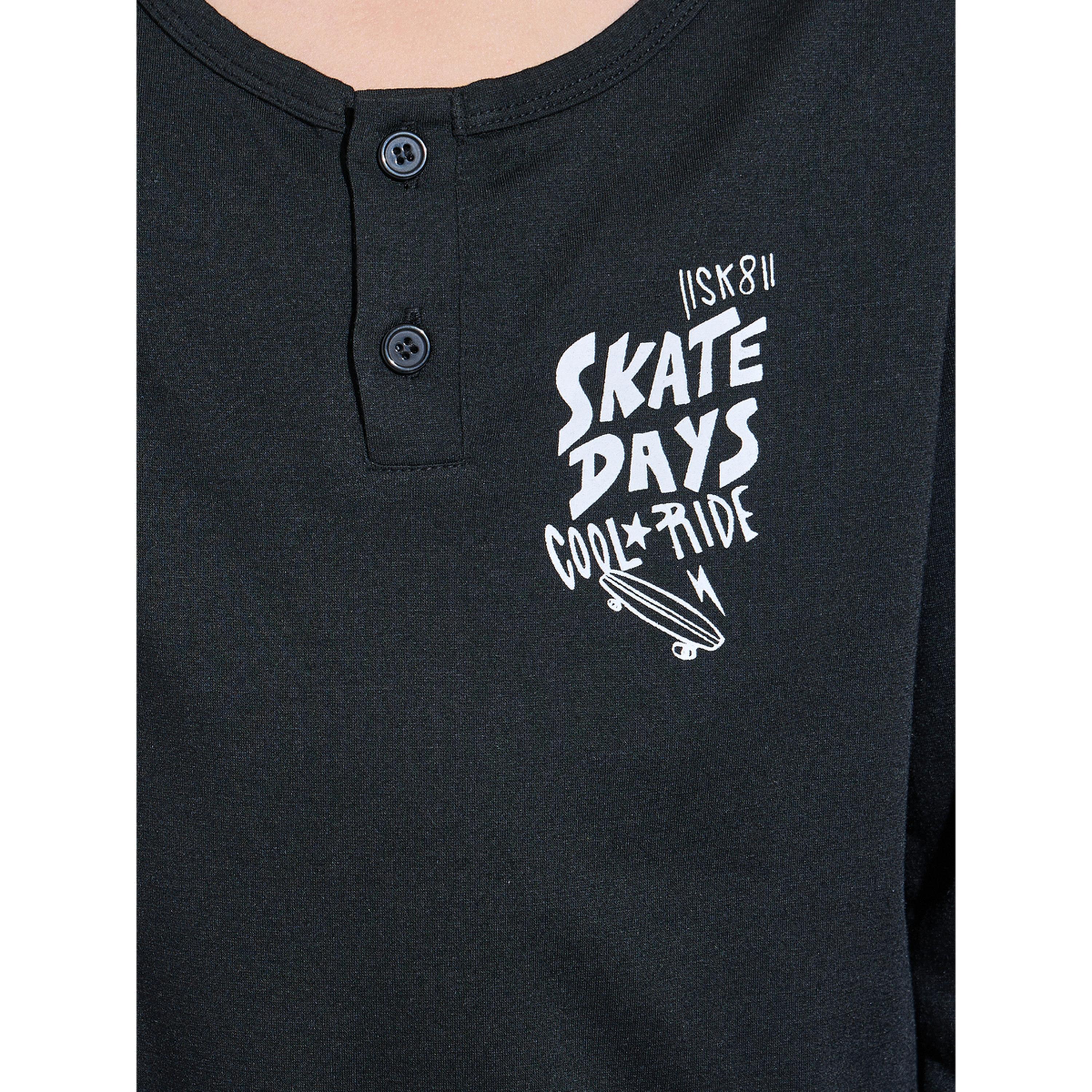 طقم بيجاما من بنطال كاروهات وتيشيرت مطبوع بأكمام طويلة للأولاد-boys-clothing-nightwear-image-5