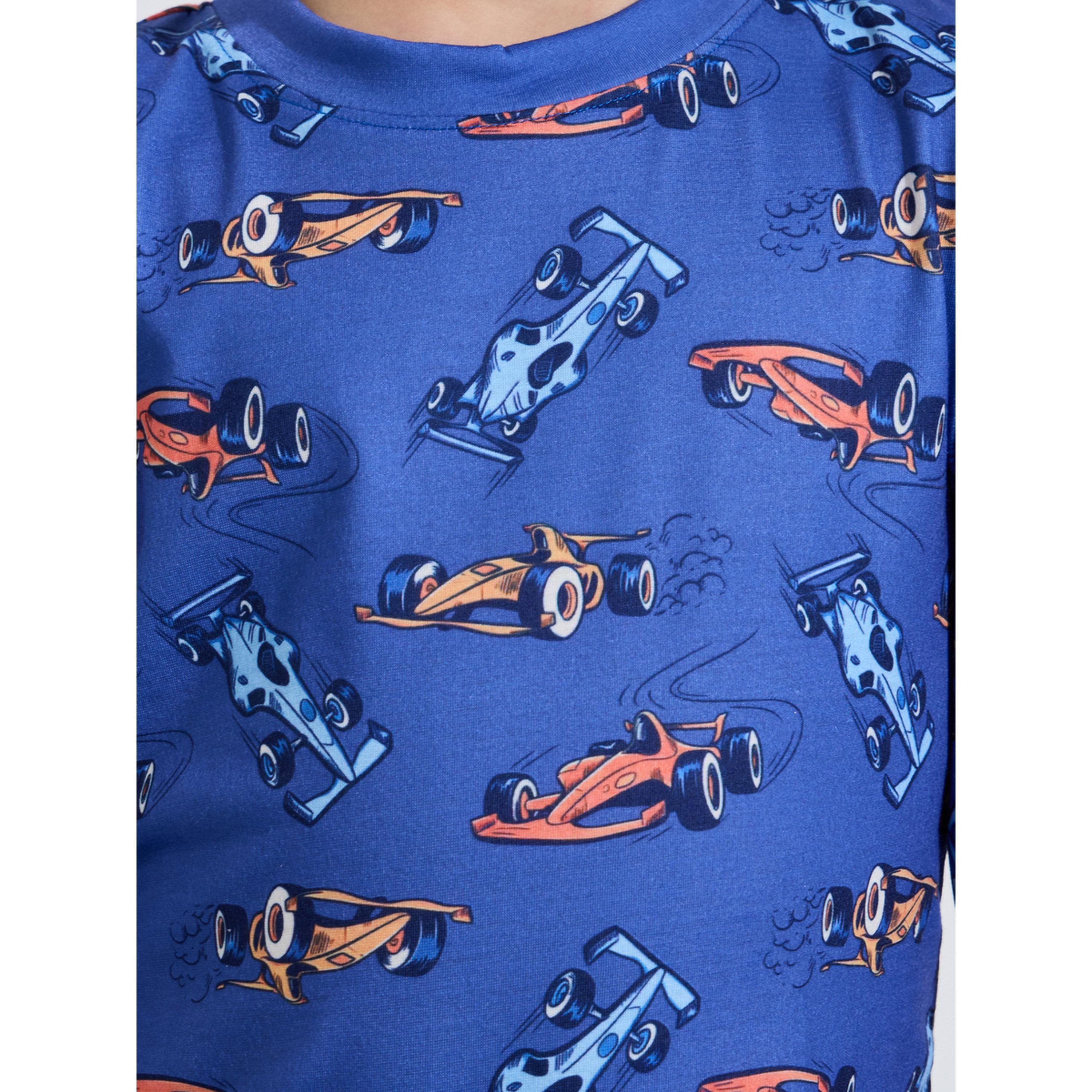طقم بيجاما للأولاد من بنطال بحافة مطوية وتيشيرت بقصة عادية بطبعة كاملة-boys-clothing-nightwear-image-6