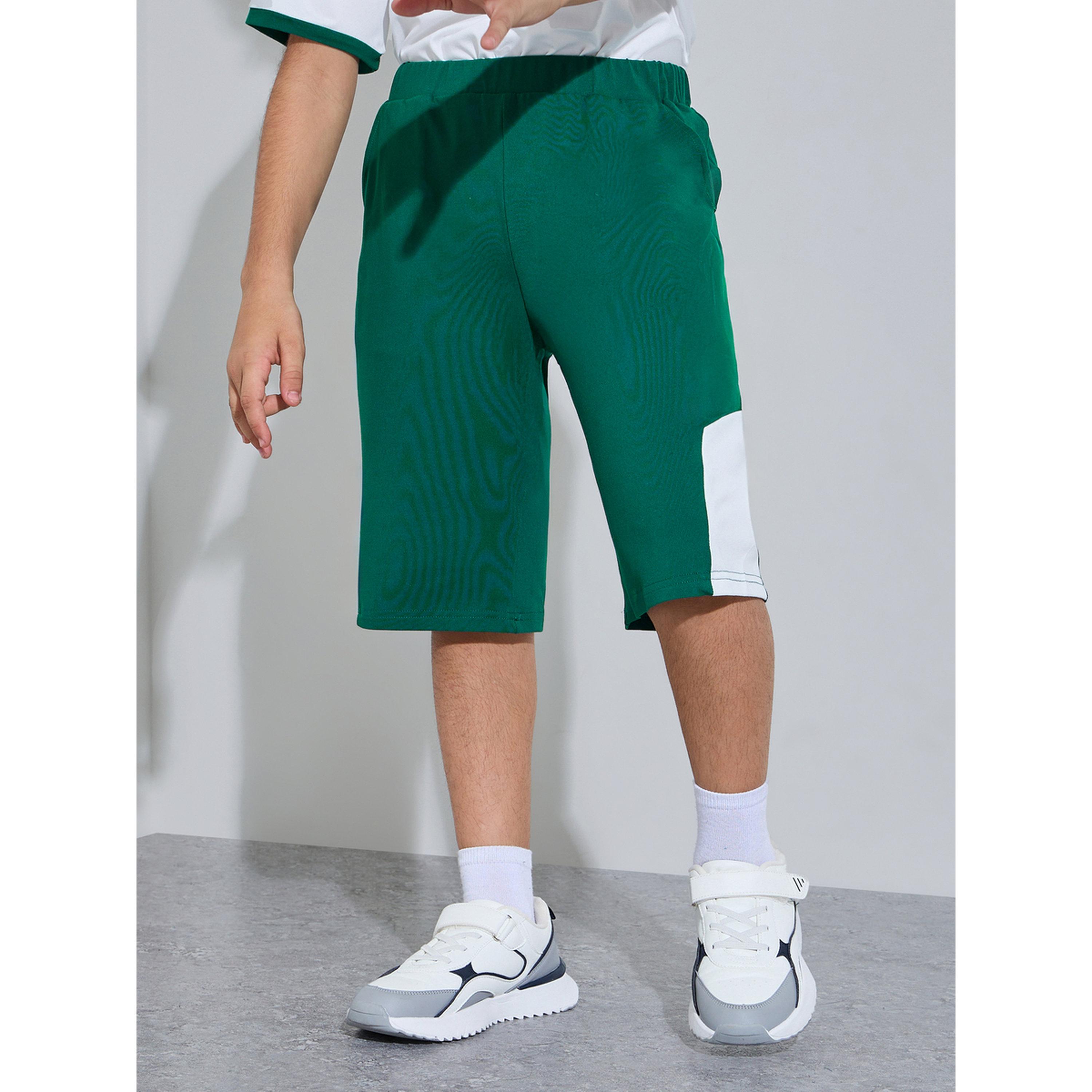 Styli Teen Boys KSA National Day Print Oversized T-Shirt and Shorts Set-boys-clothing-setsandcoords-image-5
