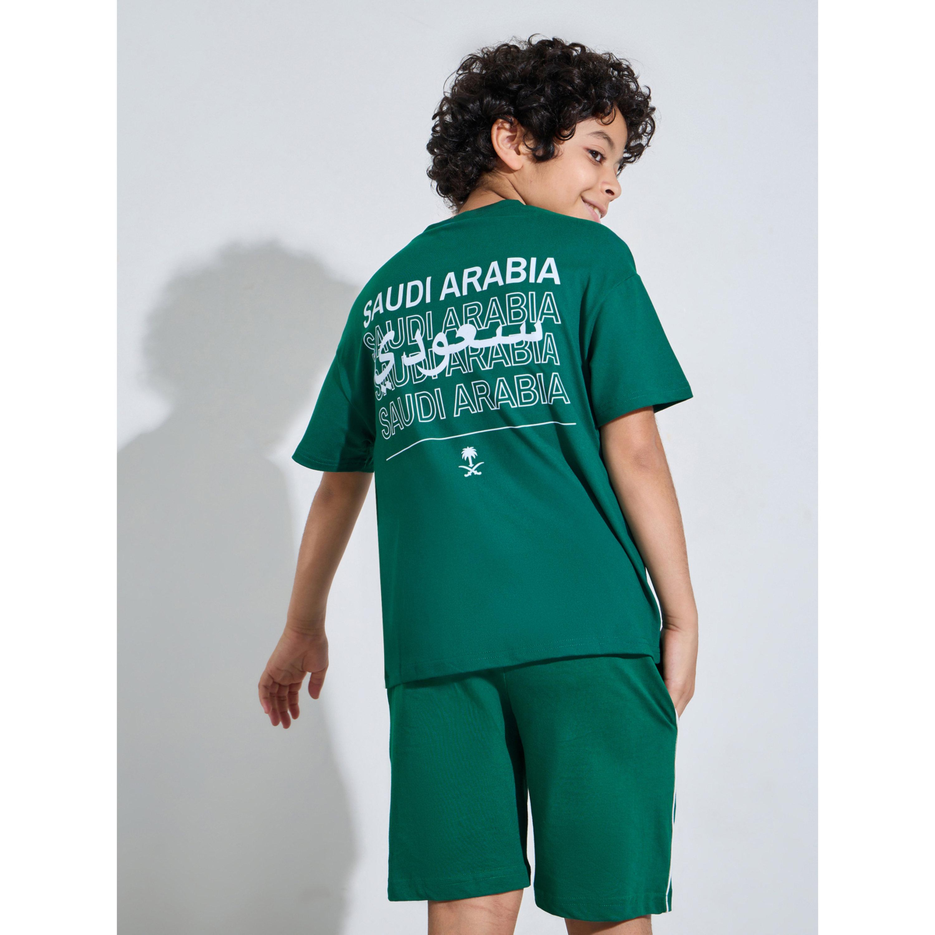 Styli Teen Boys Dark Green KSA National Day Print Oversized T-Shir-boys-clothing-tshirtsandpolos-image-4