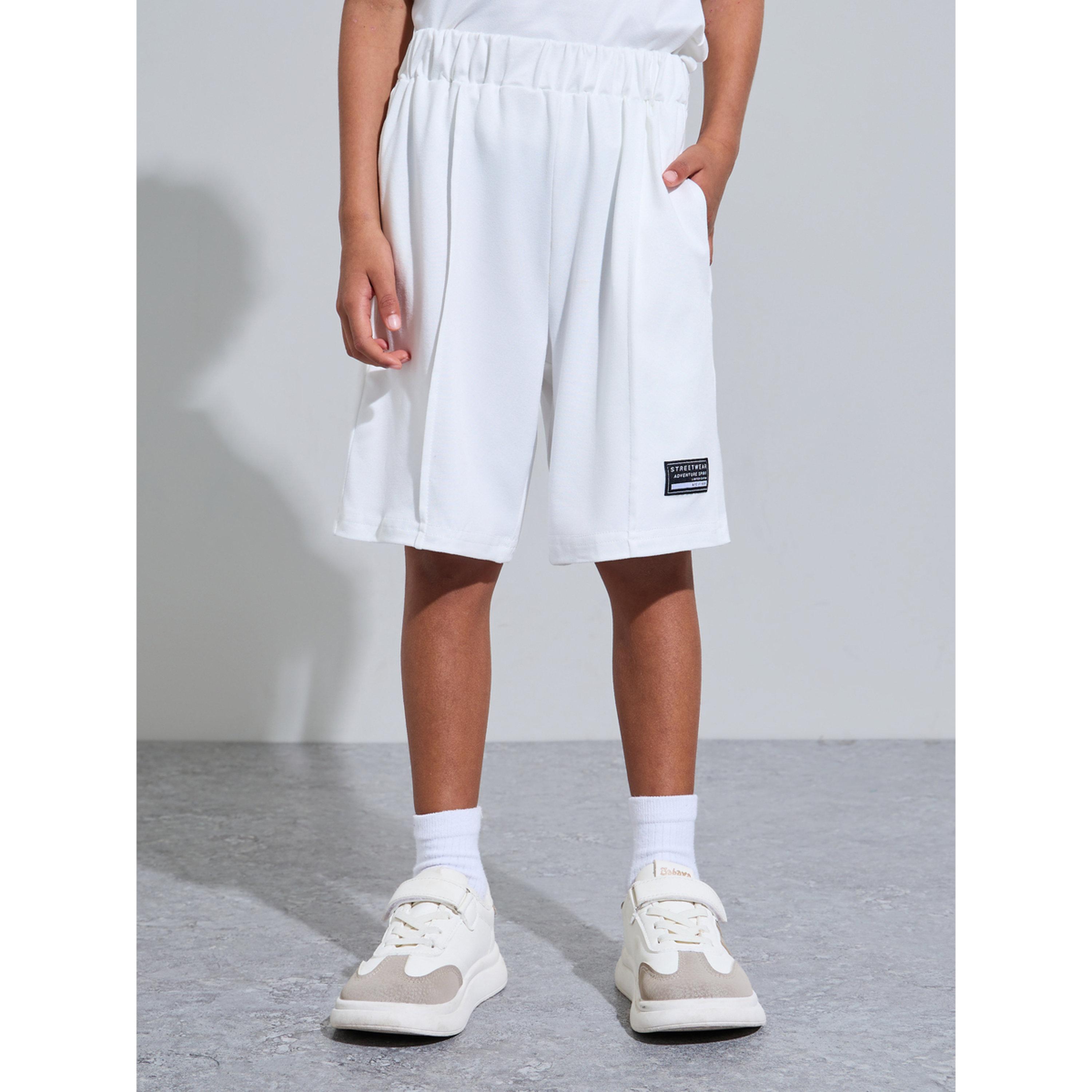 مجموعة من شورت وتيشيرت بولو بتفاصيل متباينة للأولاد-boys-clothing-setsandcoords-image-5