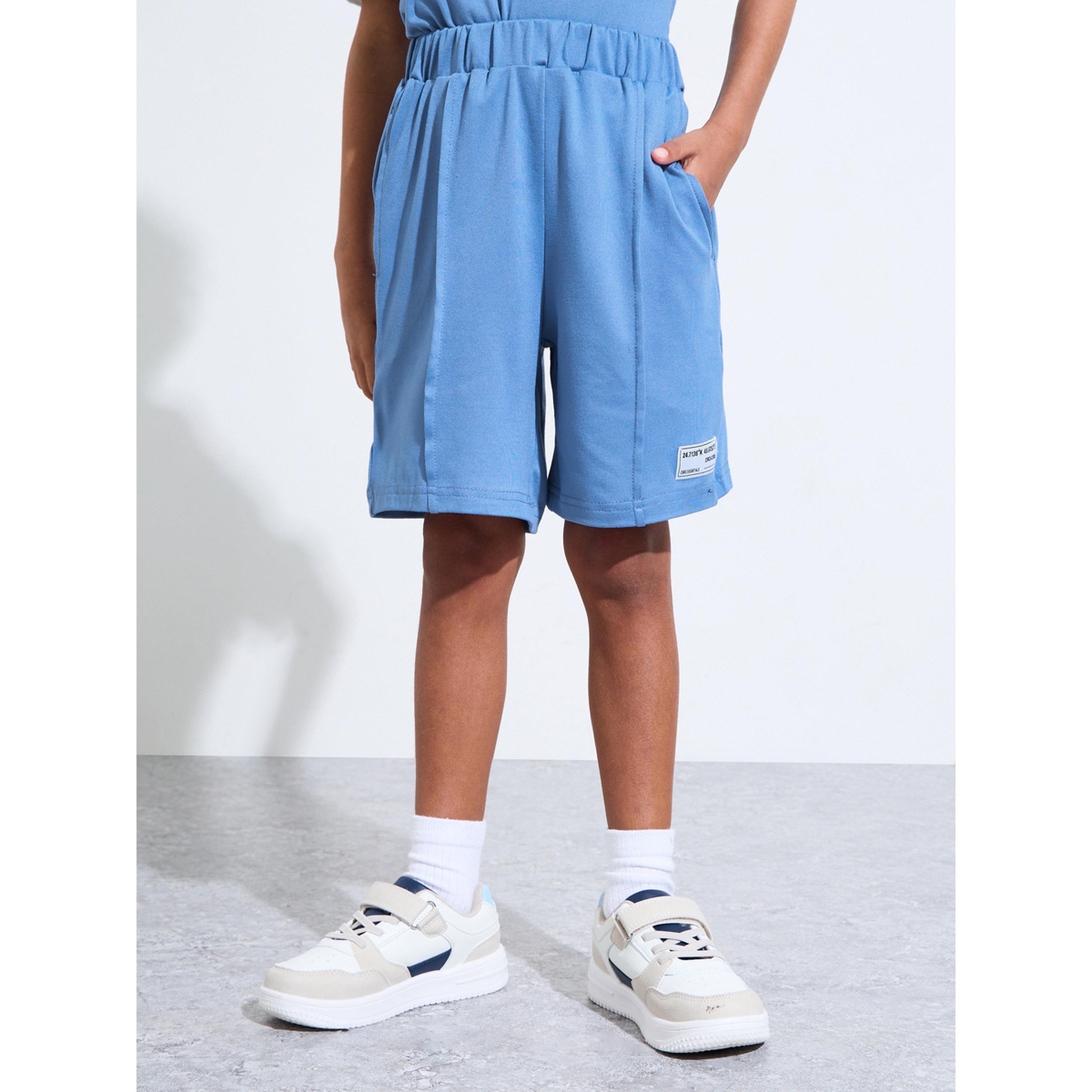مجموعة من شورت وتيشيرت بولو بتفاصيل متباينة للأولاد-boys-clothing-setsandcoords-image-5