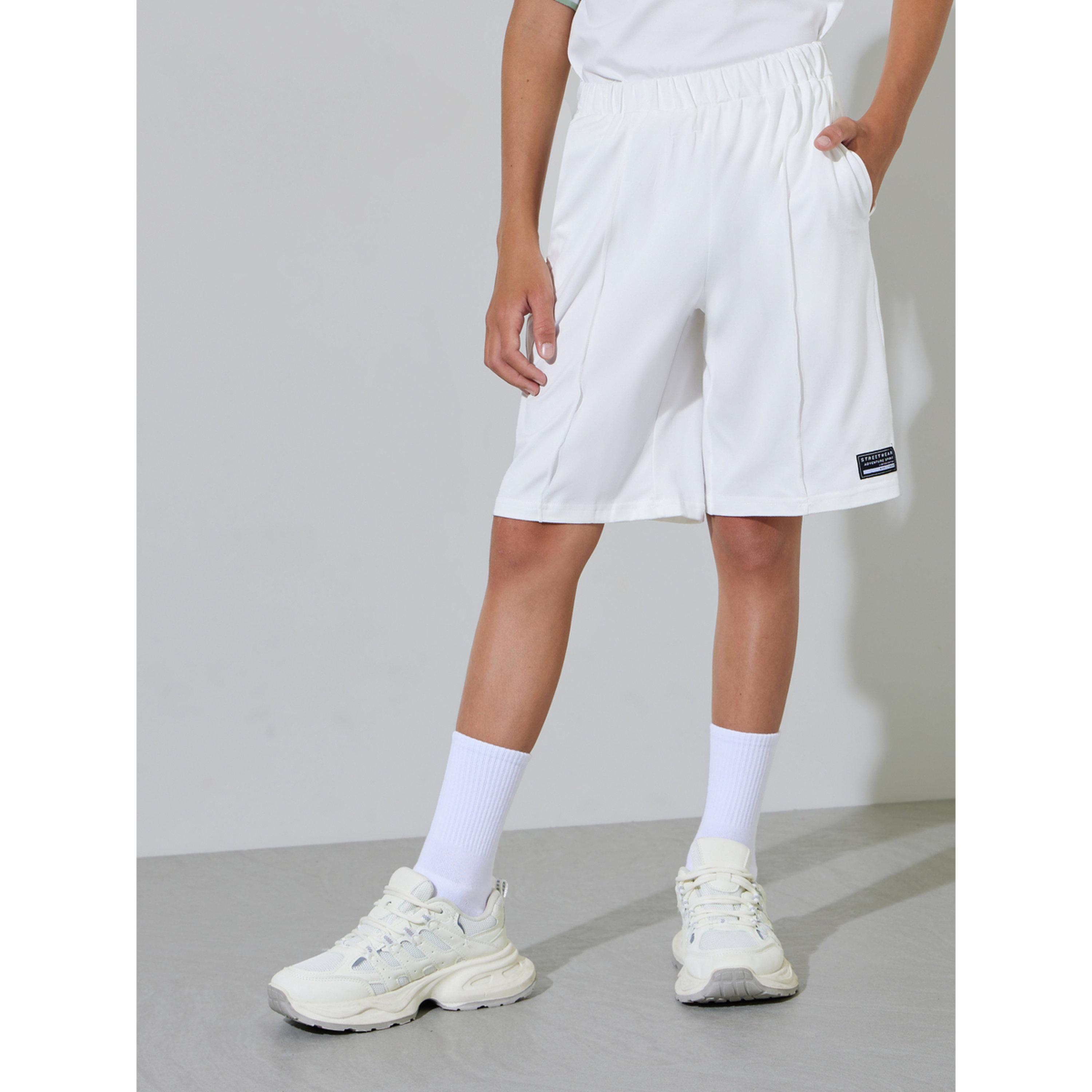 مجموعة من شورت وتيشيرت بولو بتفاصيل متباينة للأولاد الكبار-boys-clothing-setsandcoords-image-4