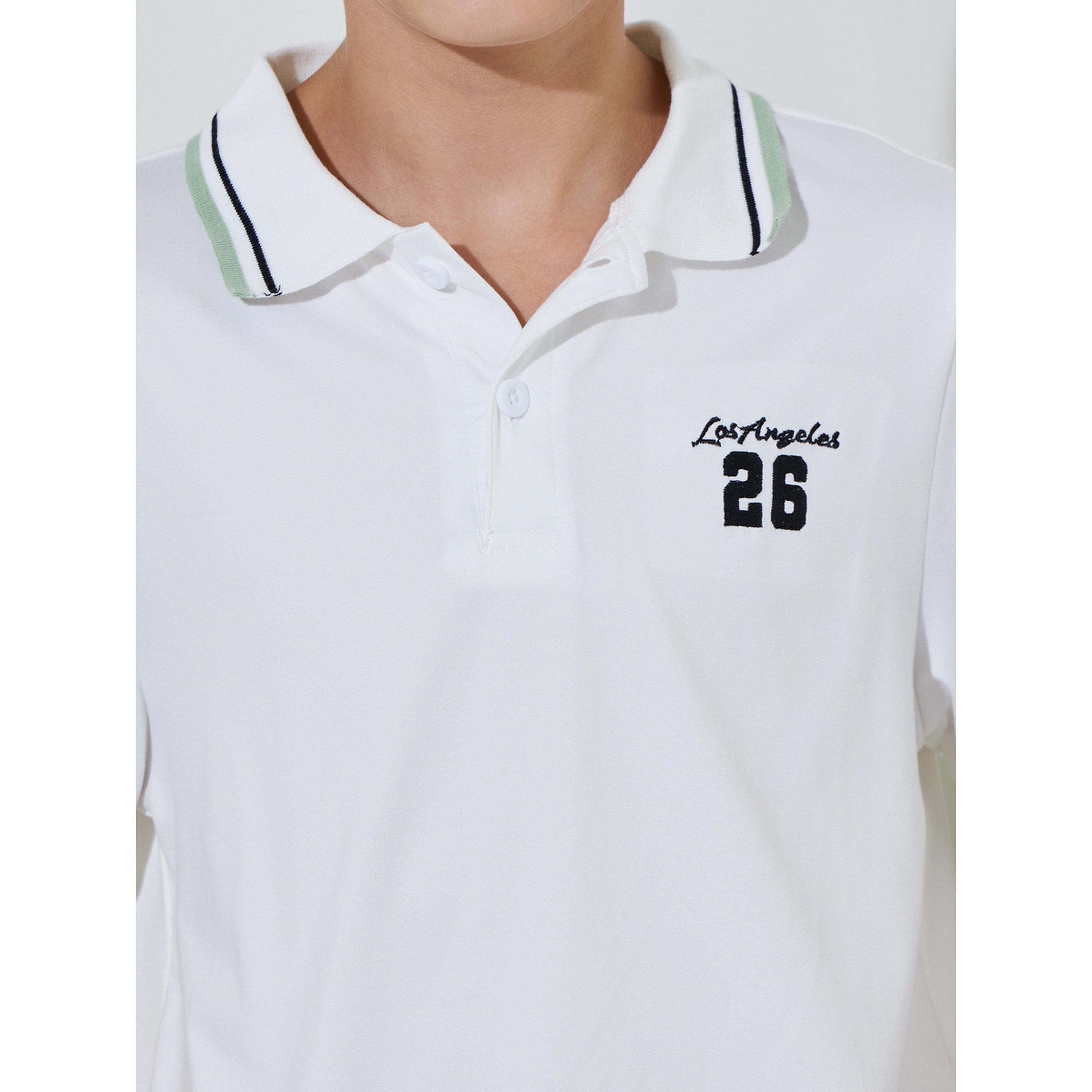 مجموعة من شورت وتيشيرت بولو بتفاصيل متباينة للأولاد الكبار-boys-clothing-setsandcoords-image-5