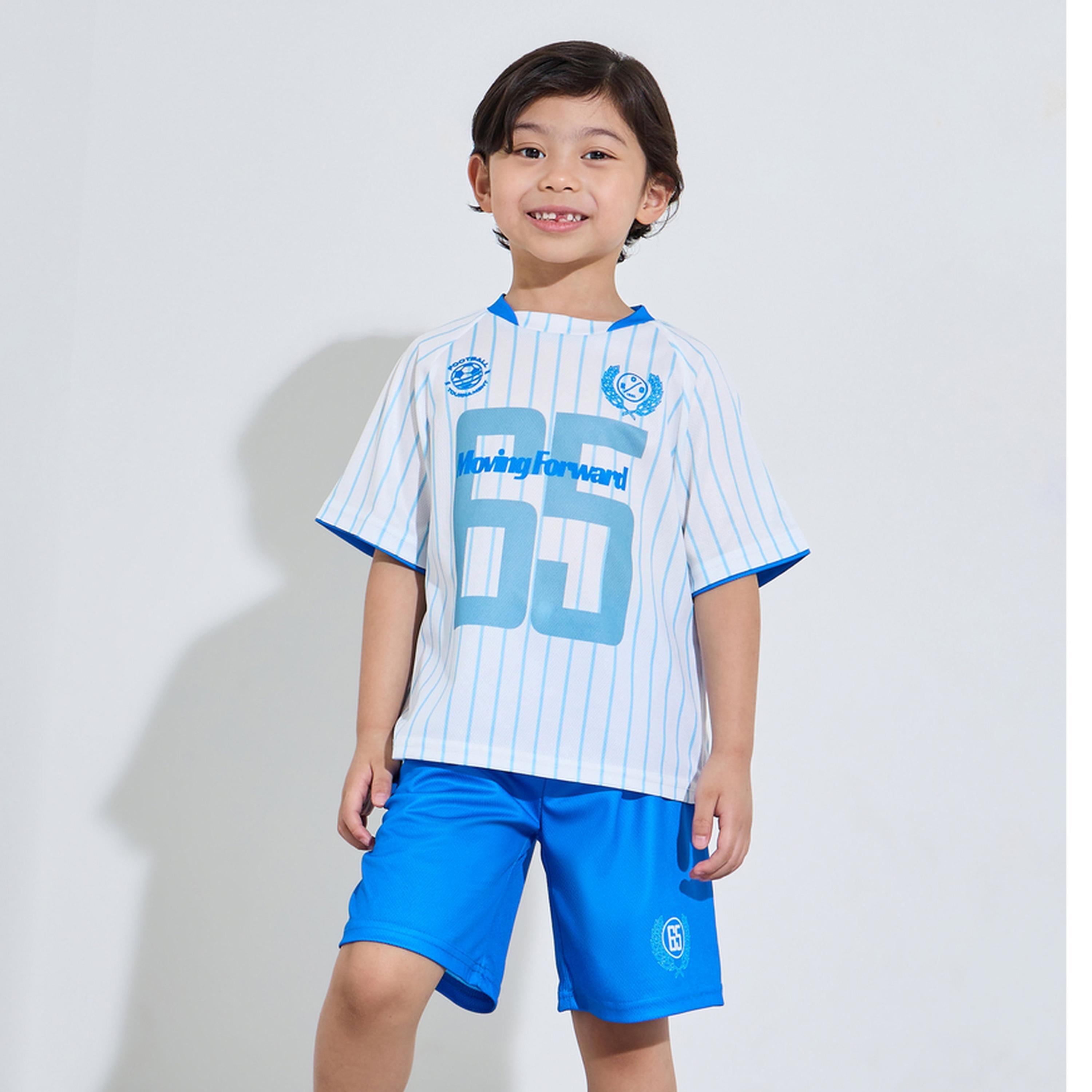 Styli Boys Blue Graphic Oversized T-Shirt and Shorts Active Set-boys-clothing-setsandcoords-image-1