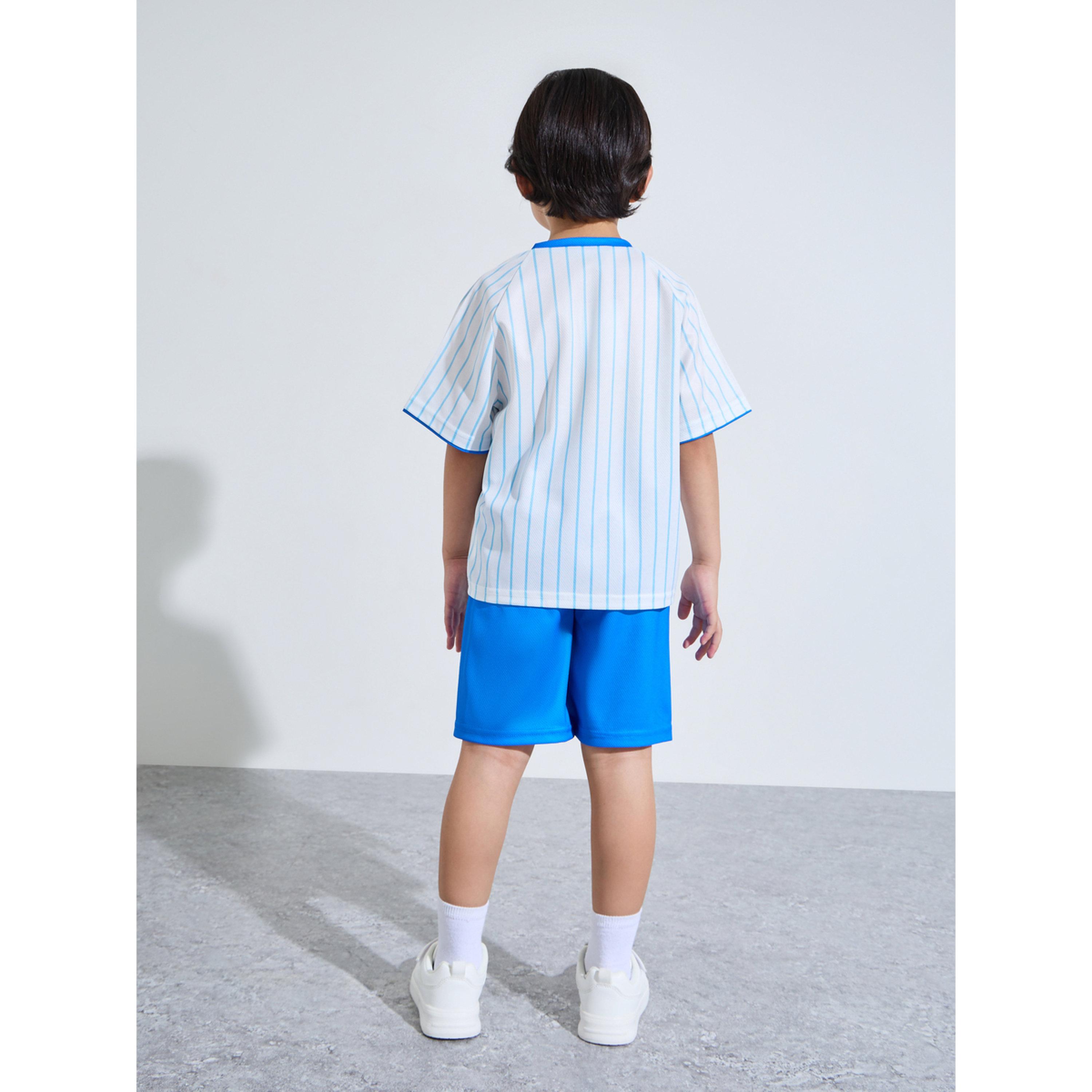 Styli Boys Blue Graphic Oversized T-Shirt and Shorts Active Set-boys-clothing-setsandcoords-image-4