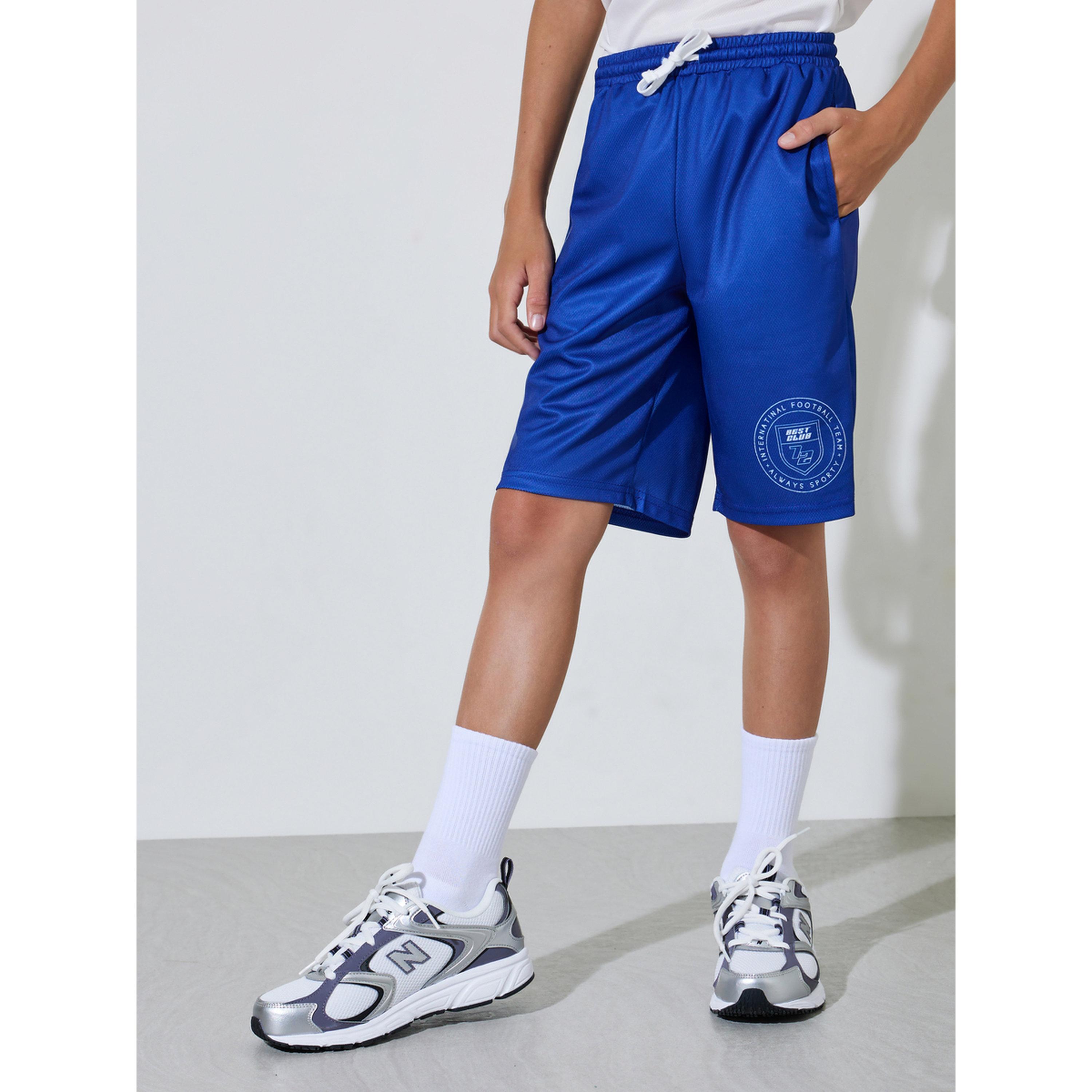 مجموعة من شورت وتيشيرت واسع بطبعة جرافيك للأولاد الكبار-boys-clothing-setsandcoords-image-5
