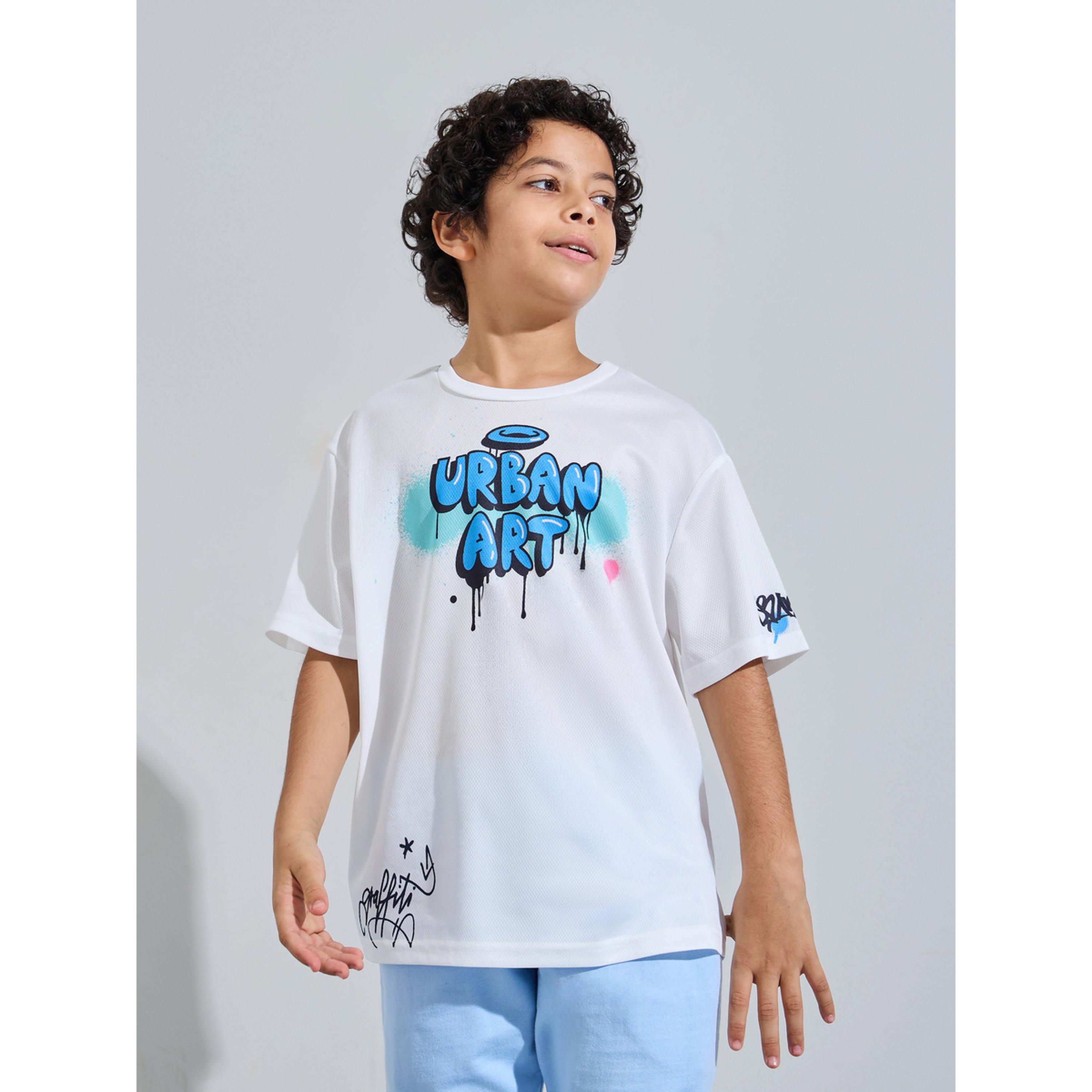 Styli Teen Boys Oversized Graffiti Print T-Shirt-boys-clothing-tshirtsandpolos-image-1