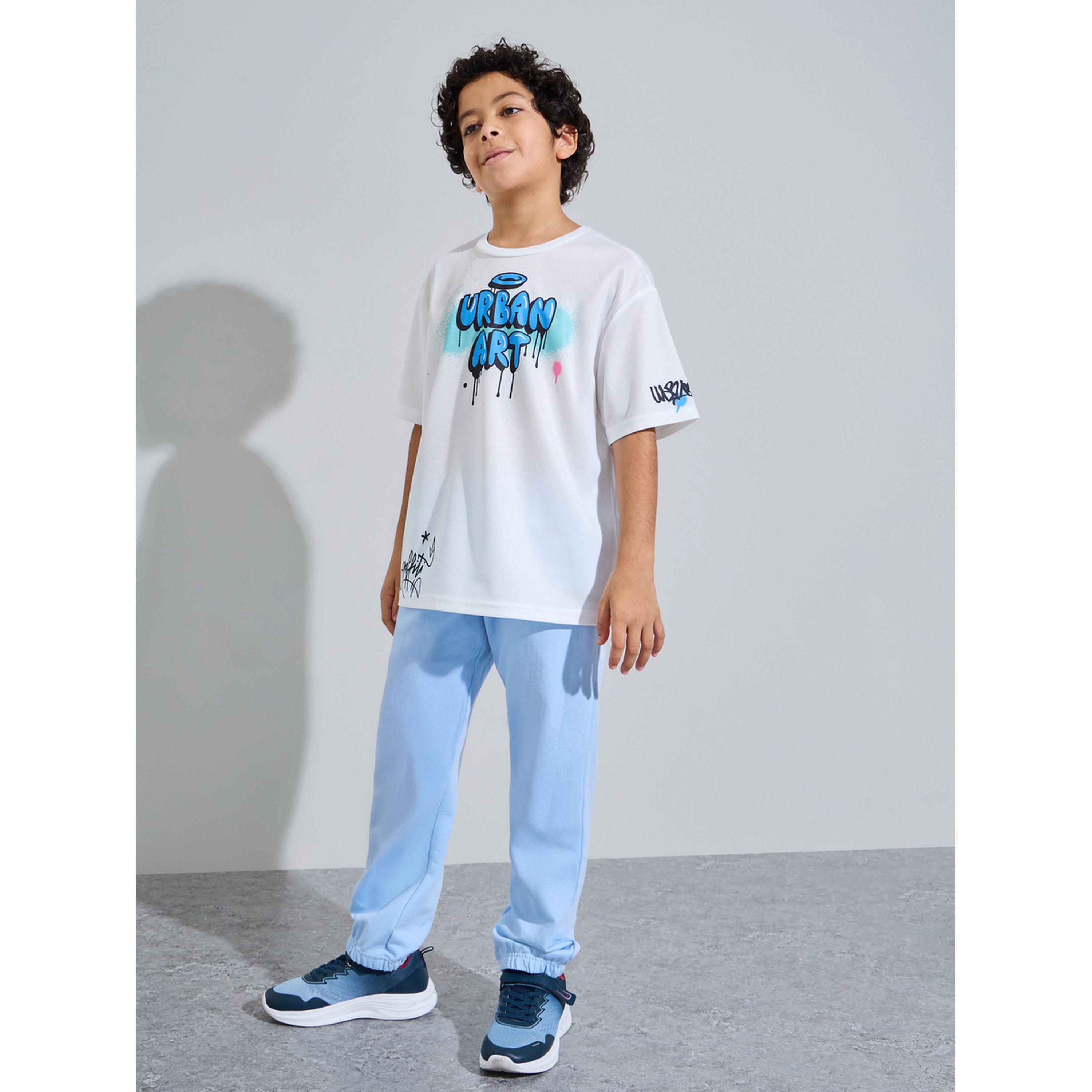 Styli Teen Boys Oversized Graffiti Print T-Shirt-boys-clothing-tshirtsandpolos-image-2