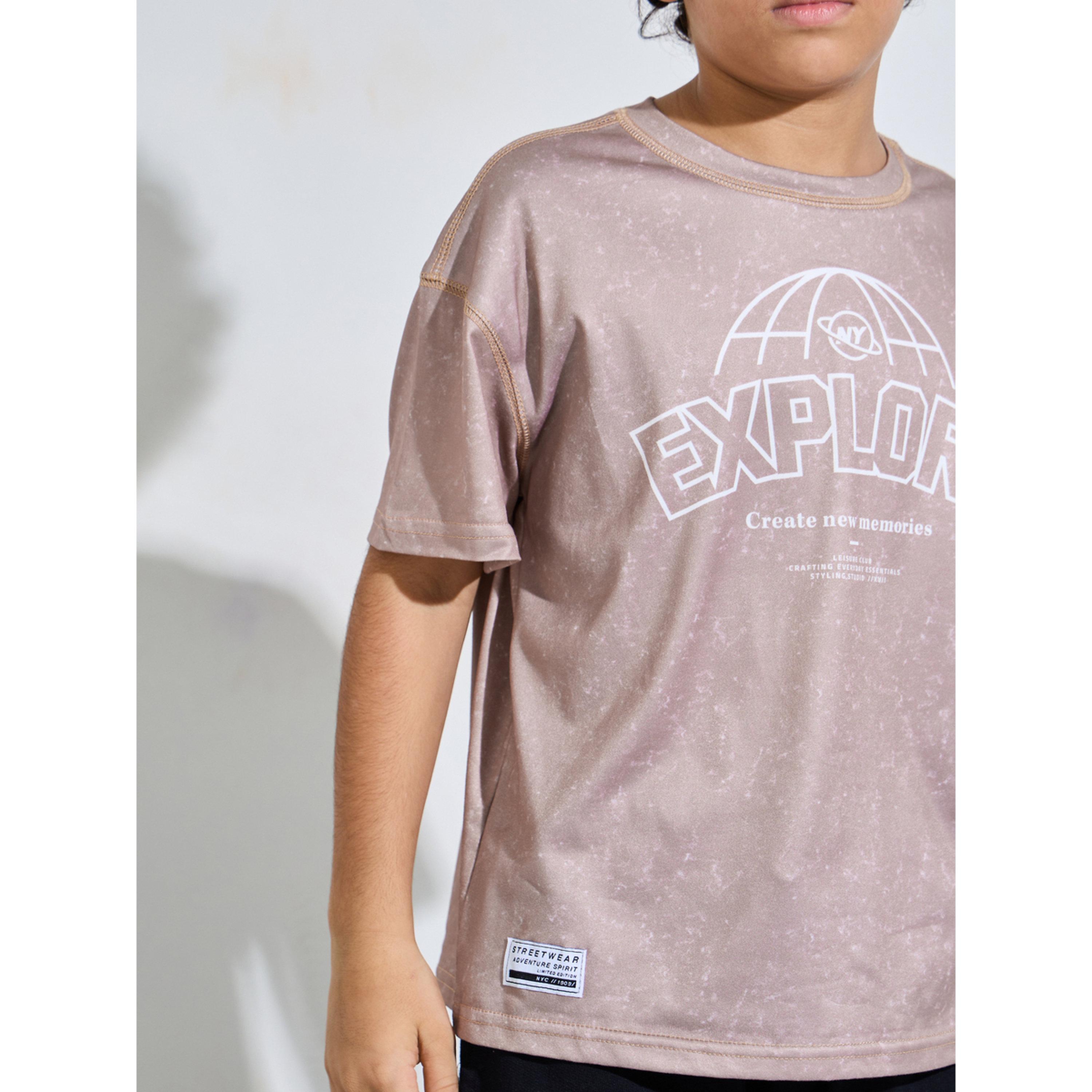 Styli Teen Boys Beige Graphic Relaxed T-Shirt-boys-clothing-tshirtsandpolos-image-4