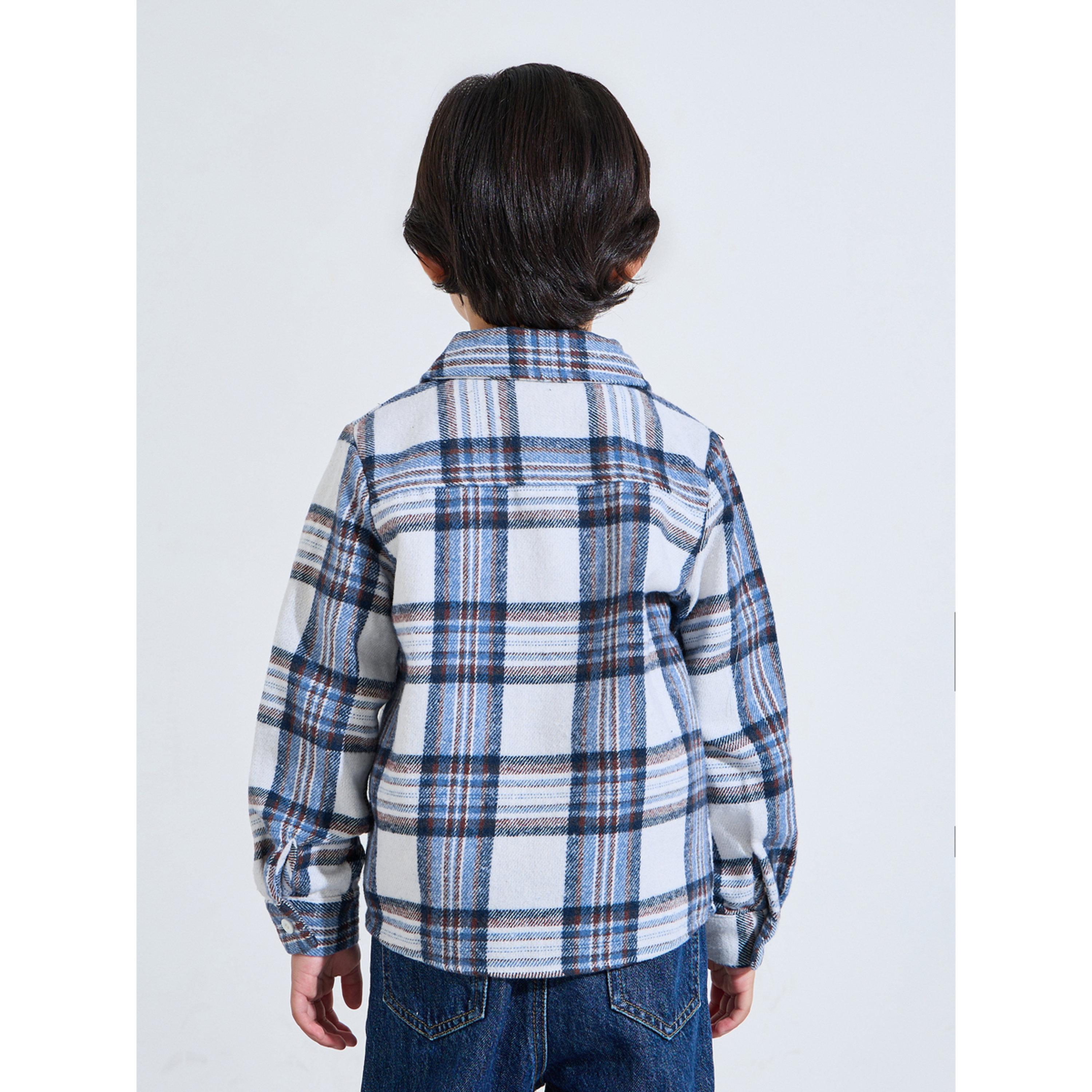 قميص بياقة وأكمام طويلة وطبعة كاروهات للأولاد-boys-clothing-shirts-image-4
