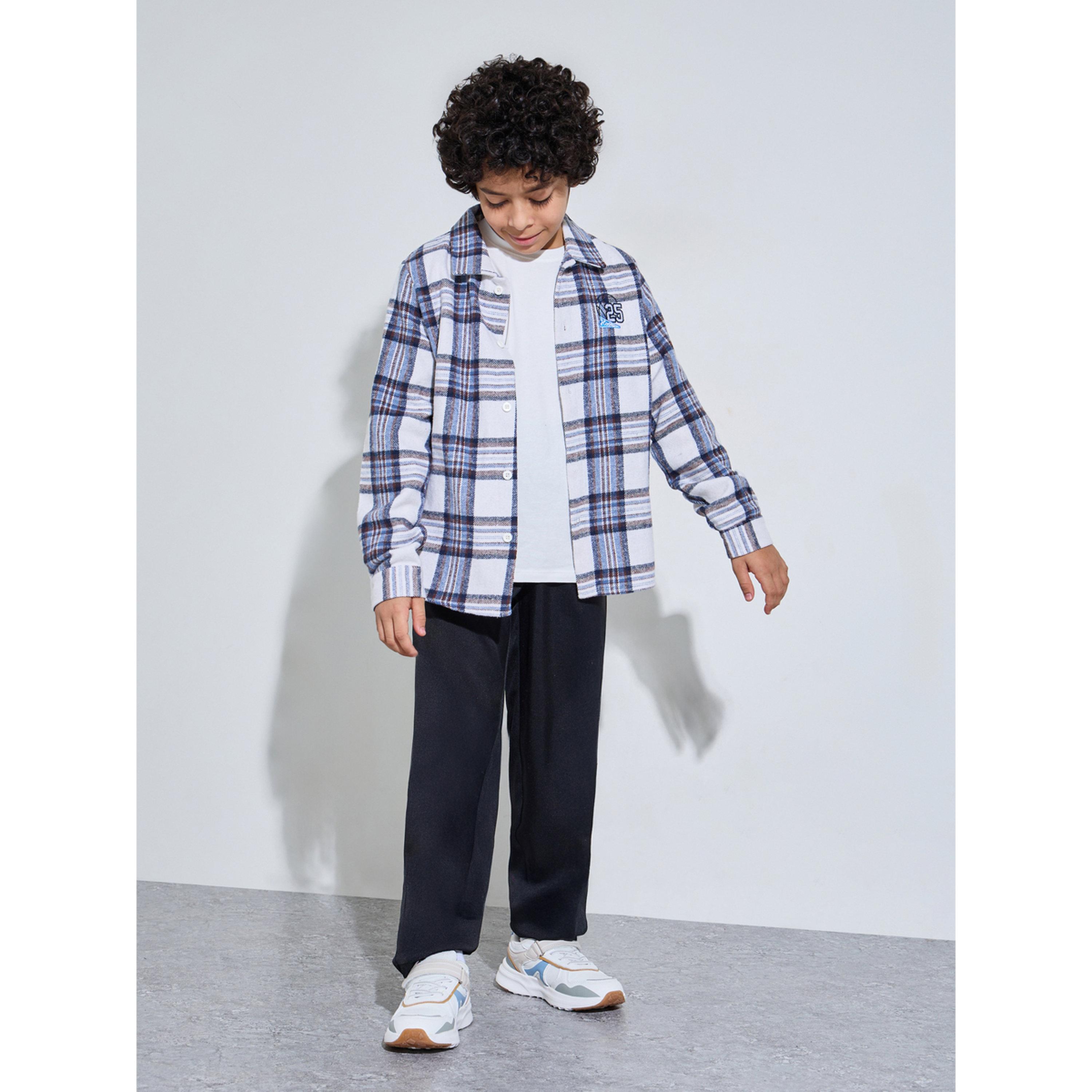 ستيلي قميص كاروهات متعدد الألوان بأزرار وتطريز-boys-clothing-shirts-image-2