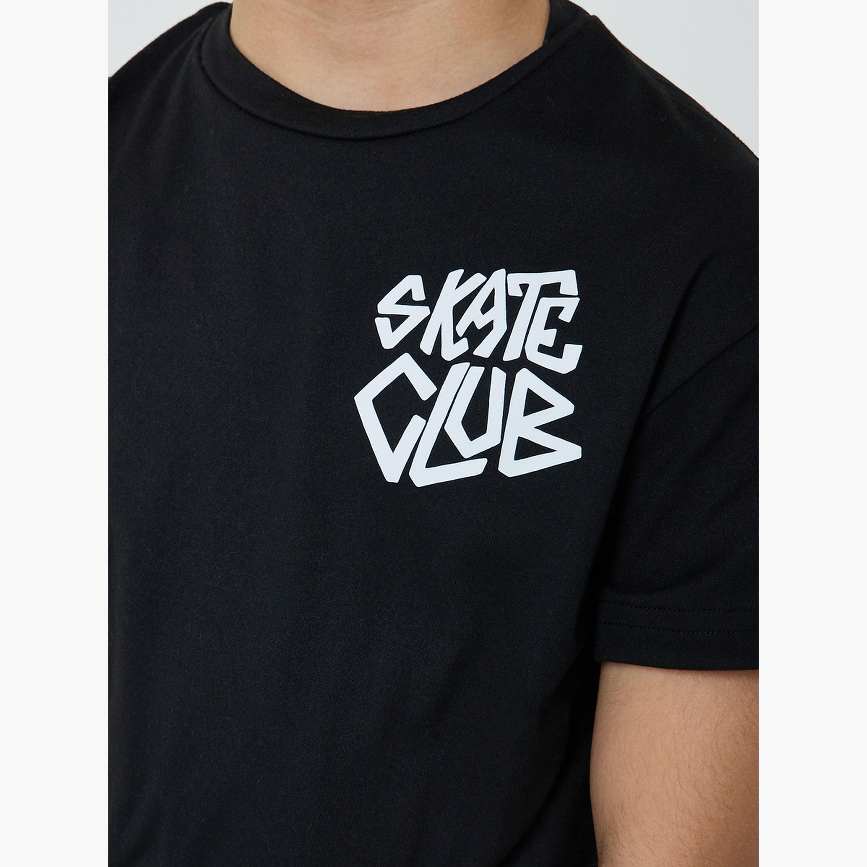 Styli Boys Black Graphic Print Round Neck T-Shirt-boys-clothing-tshirtsandpolos-image-5