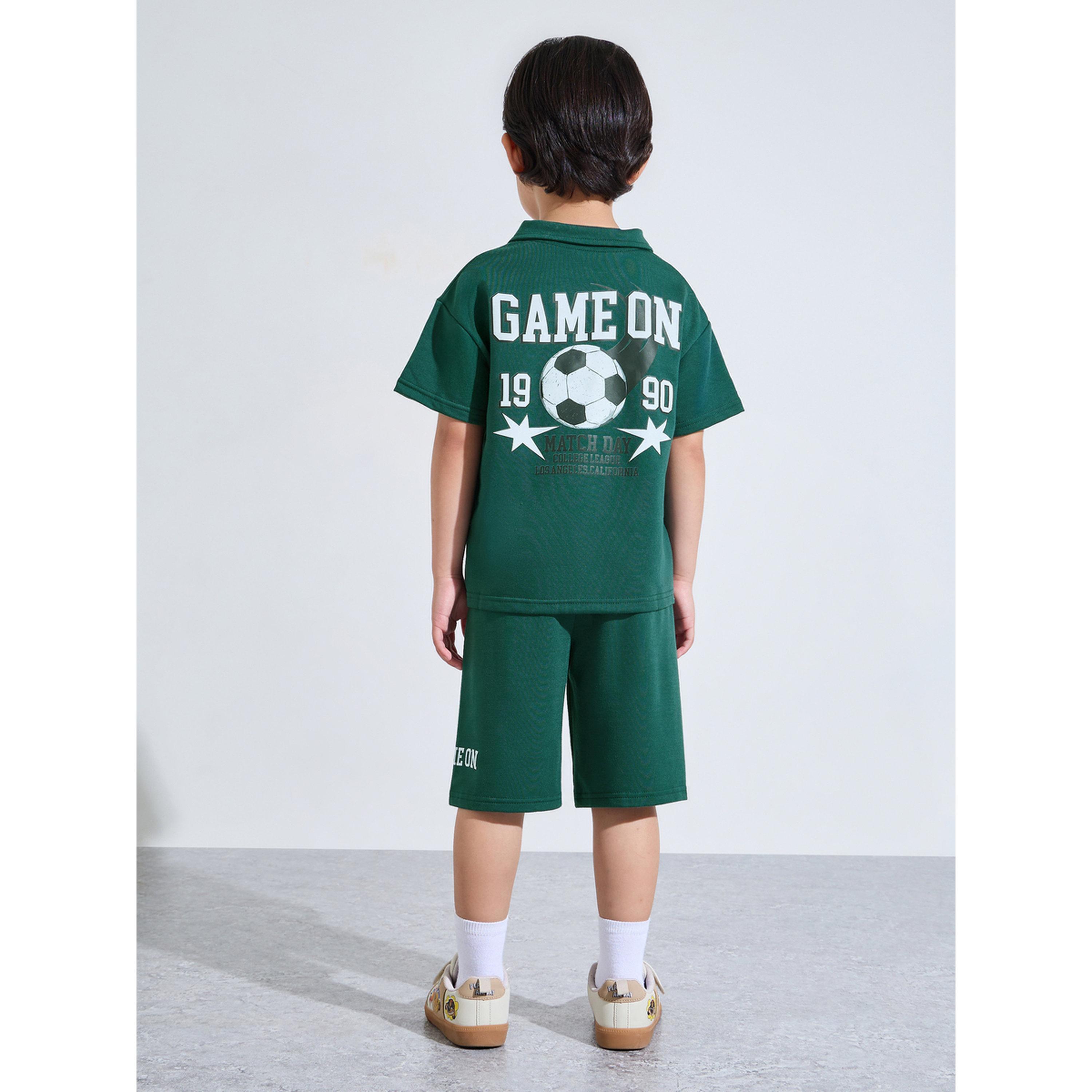 طقم من شورت وتيشيرت بولو وطبعة كرة قدم للأولاد-boys-clothing-setsandcoords-image-3