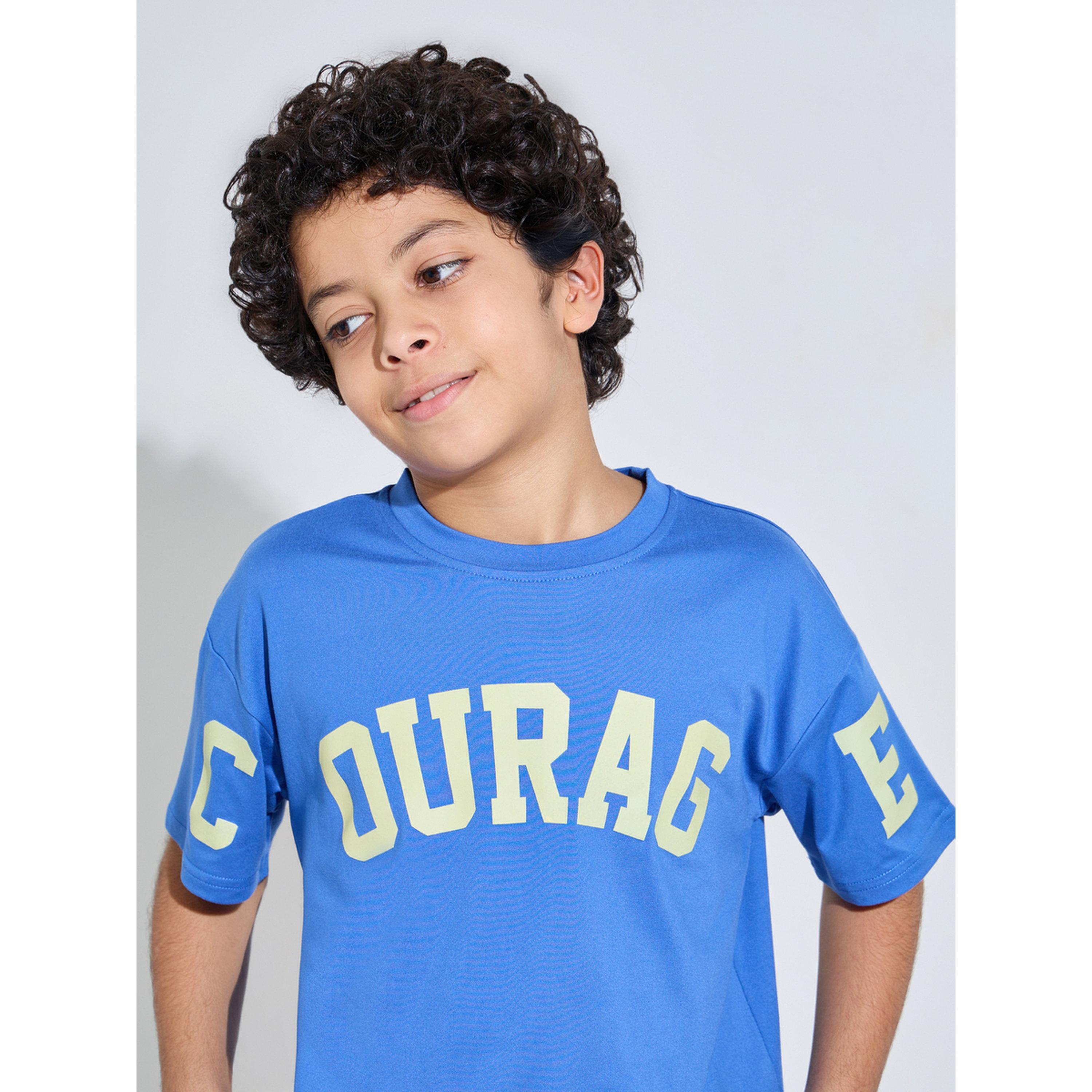 ستيلي طقم تيشيرت أزرق مطبوع وبنطلون جوغر كريمي للأولاد المراهقين-boys-clothing-setsandcoords-image-3