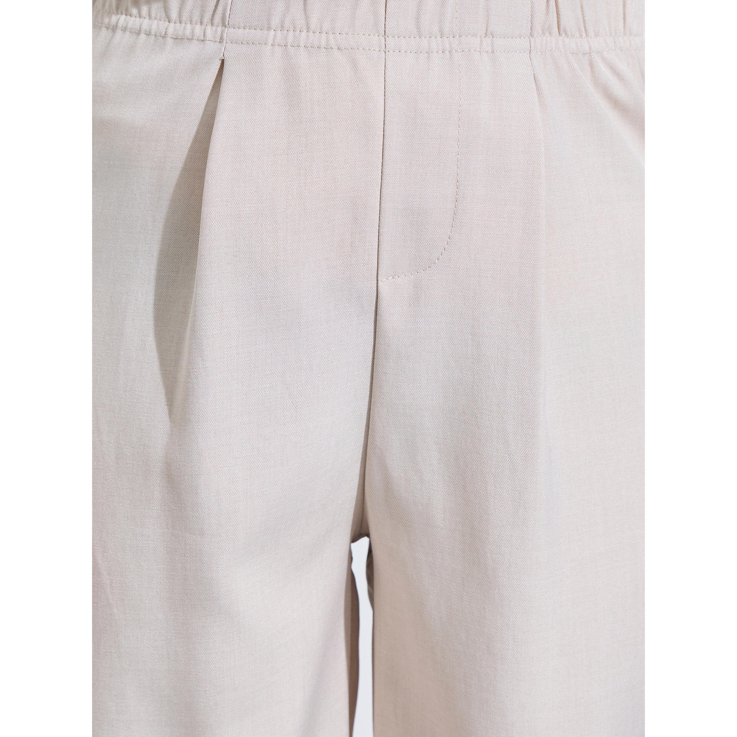 بنطال سادة بكسرات أمامية للأولاد المراهقين باللون البيج-boys-clothing-bottoms-trousers-image-4