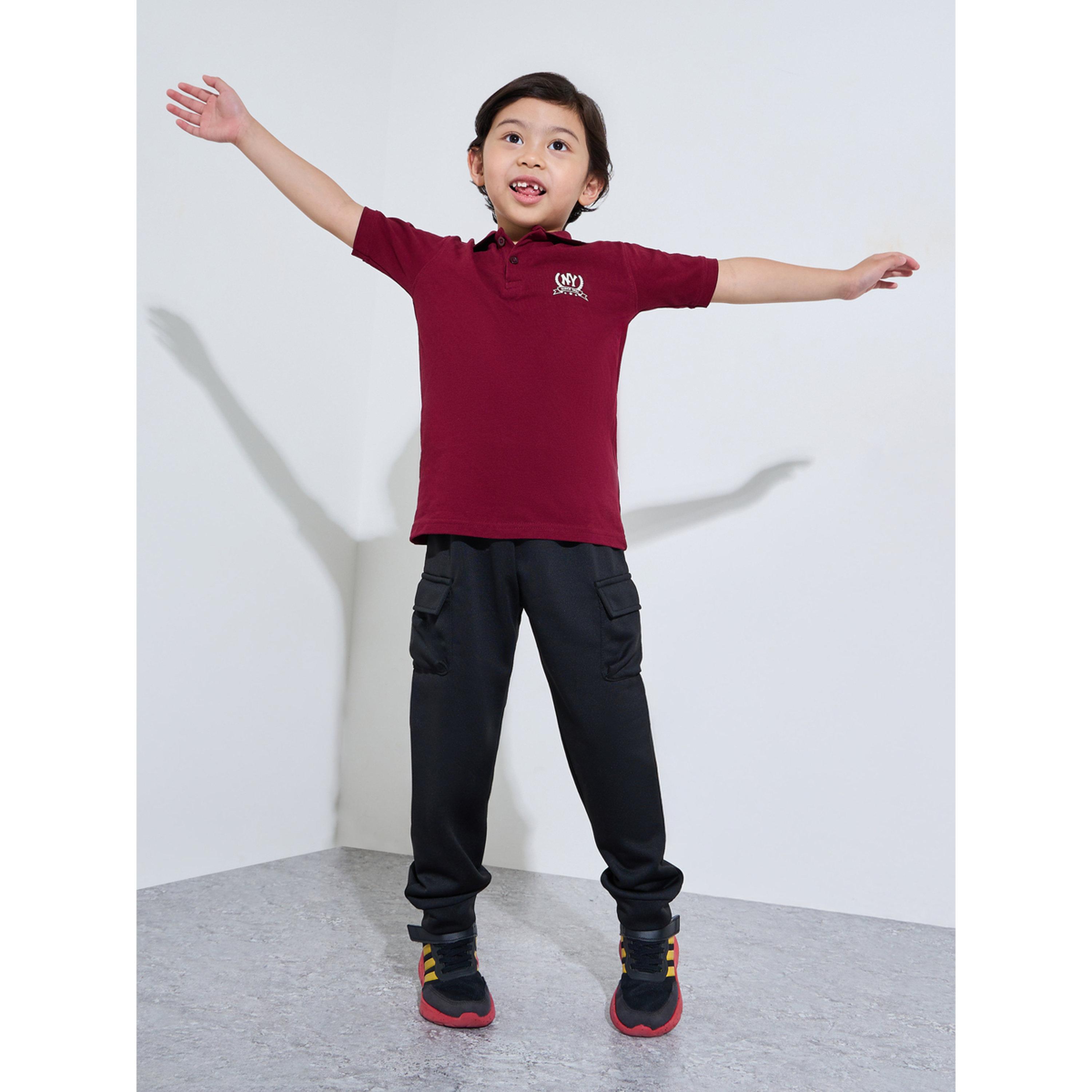 Styli Boys Solid Joggers with Rib Cuff and Cargo Pockets-boys-clothing-bottoms-joggersandtrackpants-image-2