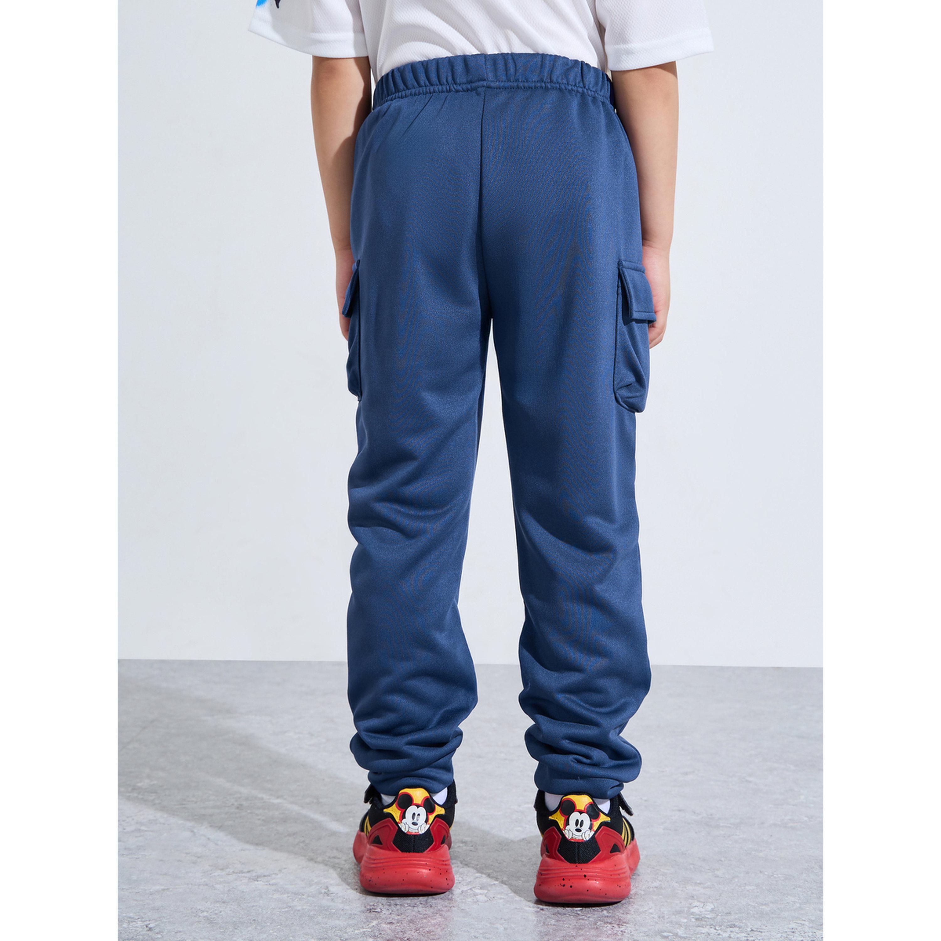 جوغر بجيوب كارجو وحافة مضلعة بلون سادة للأولاد-boys-clothing-bottoms-joggersandtrackpants-image-4