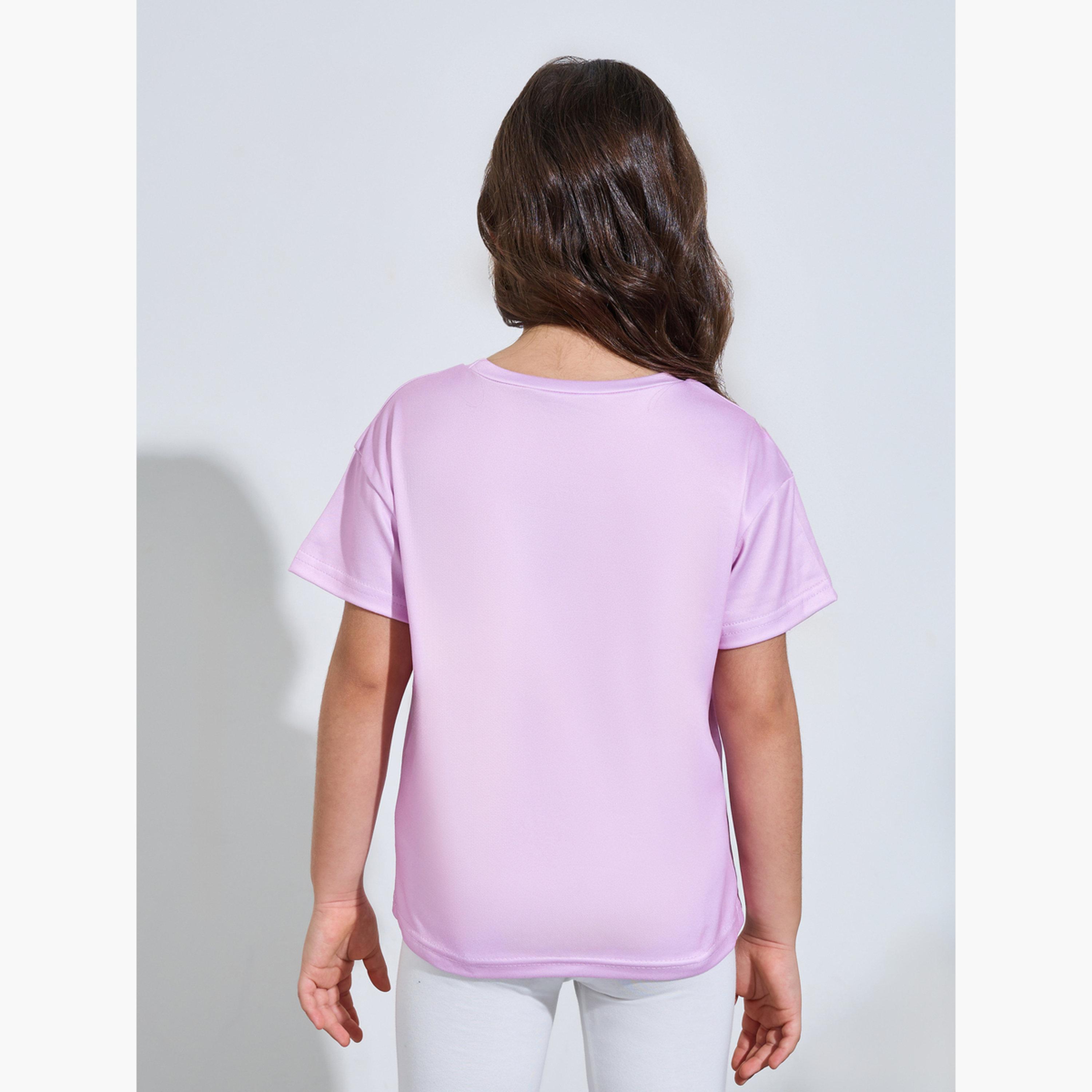 Styli Girls Oversized Pink Colorado Print T-Shirt-girls-clothing-tshirts-image-5