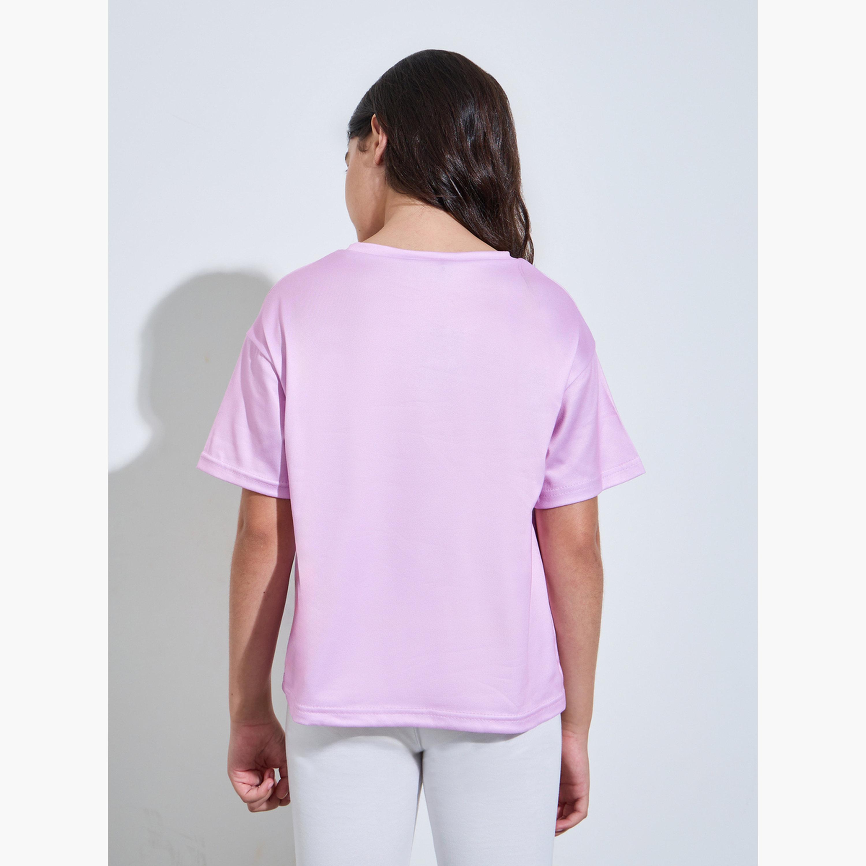 Styli Teen Girls Oversized Pink Colorado Print T-Shirt-girls-clothing-tshirts-image-3