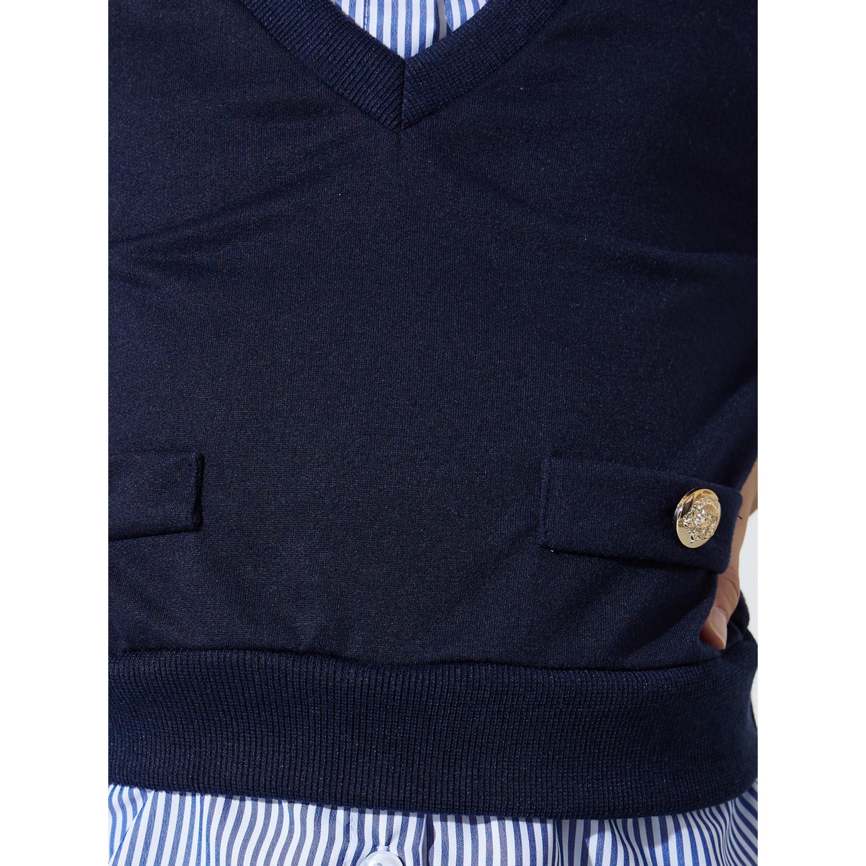 سويت شيرت بتفاصيل أزرار وقميص وهمي للبنات-girls-clothing-sweatshirts-image-4