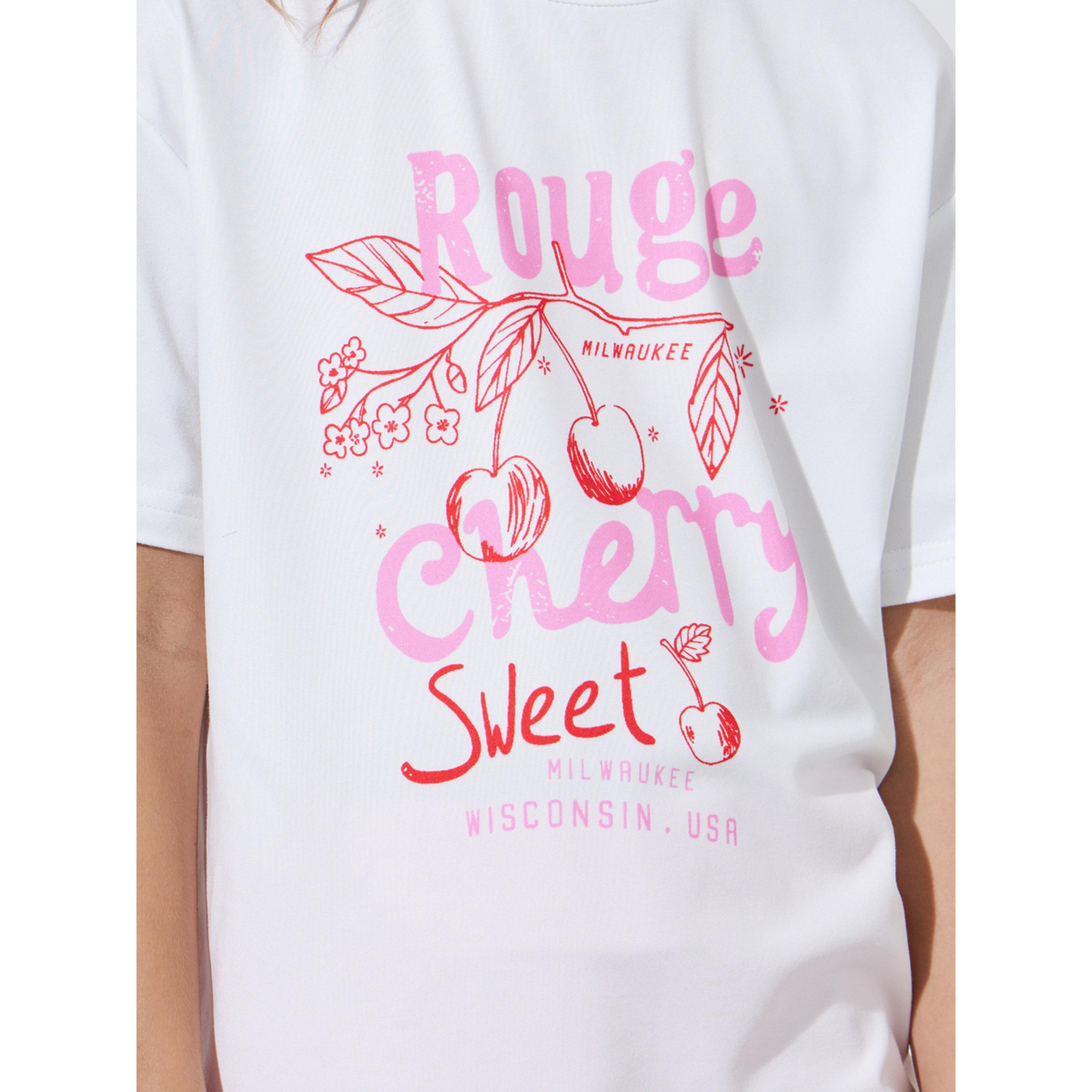 Styli Girls White Graphic Print Oversized T-Shirt and Flared Leggings Set-girls-clothing-setsandcoords-image-5