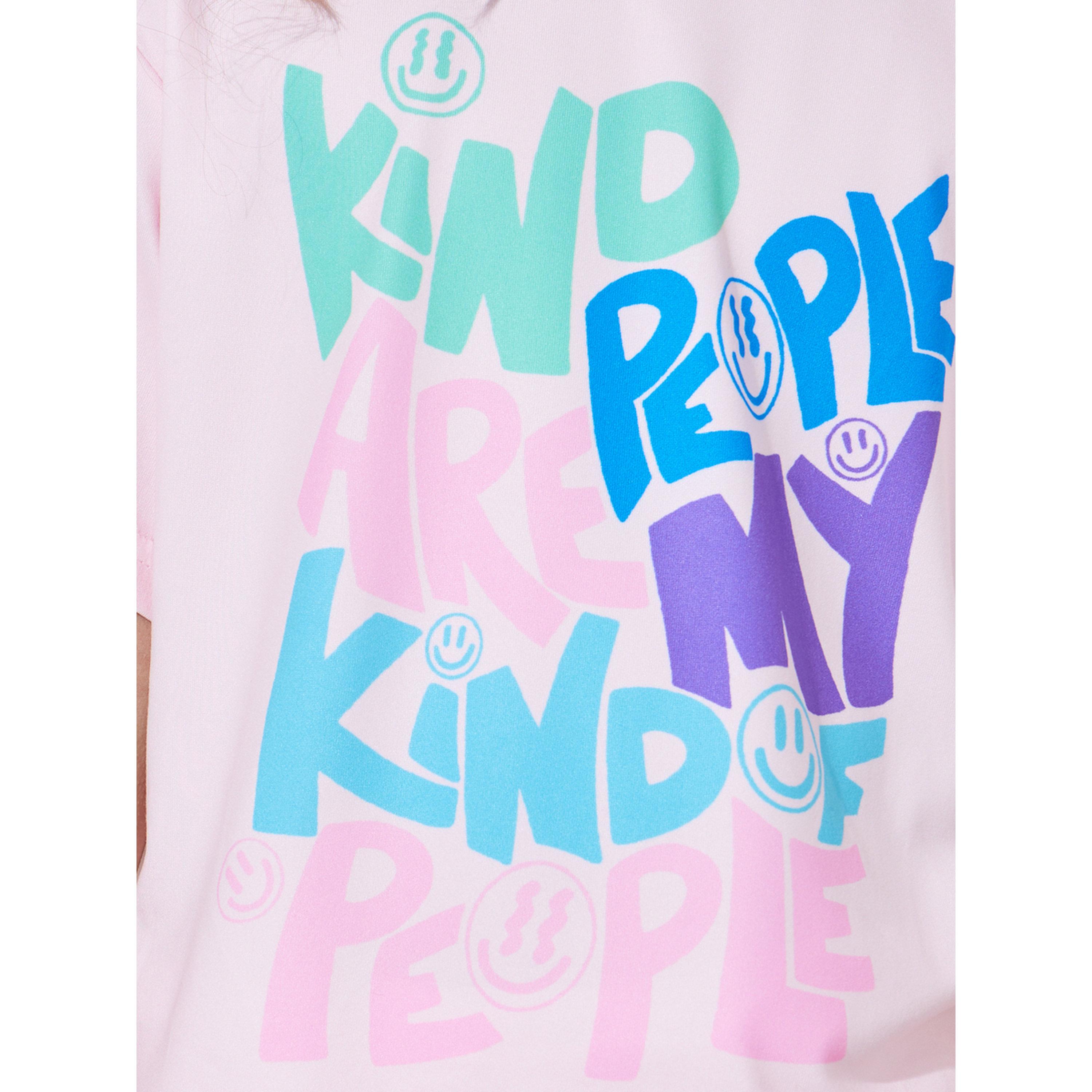 Styli Girls Pink Graphic Print Oversized T-Shirt-girls-clothing-tshirts-image-4