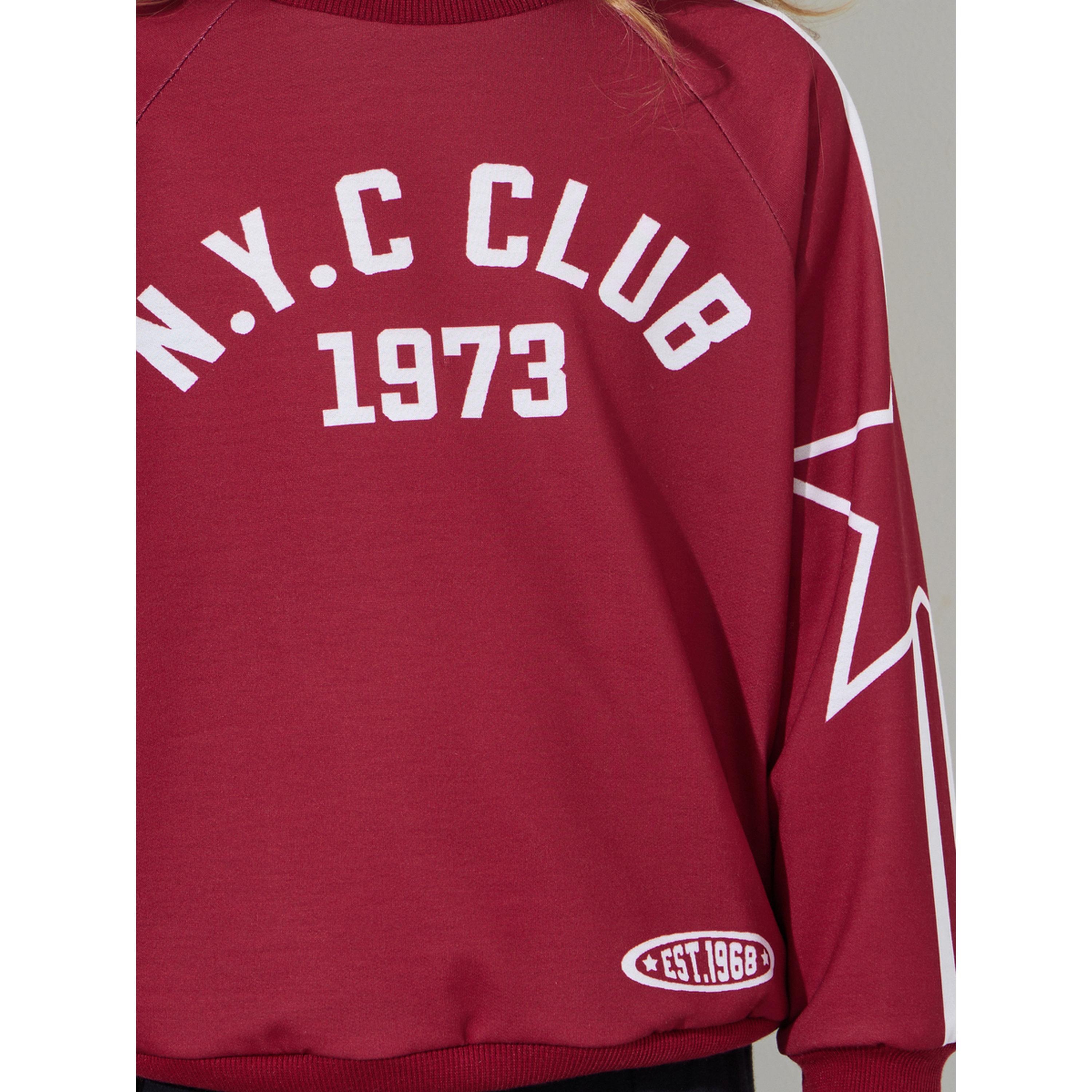 Styli Girls Red Graphic Print Oversized Sweatshirt-girls-clothing-sweatshirts-image-5