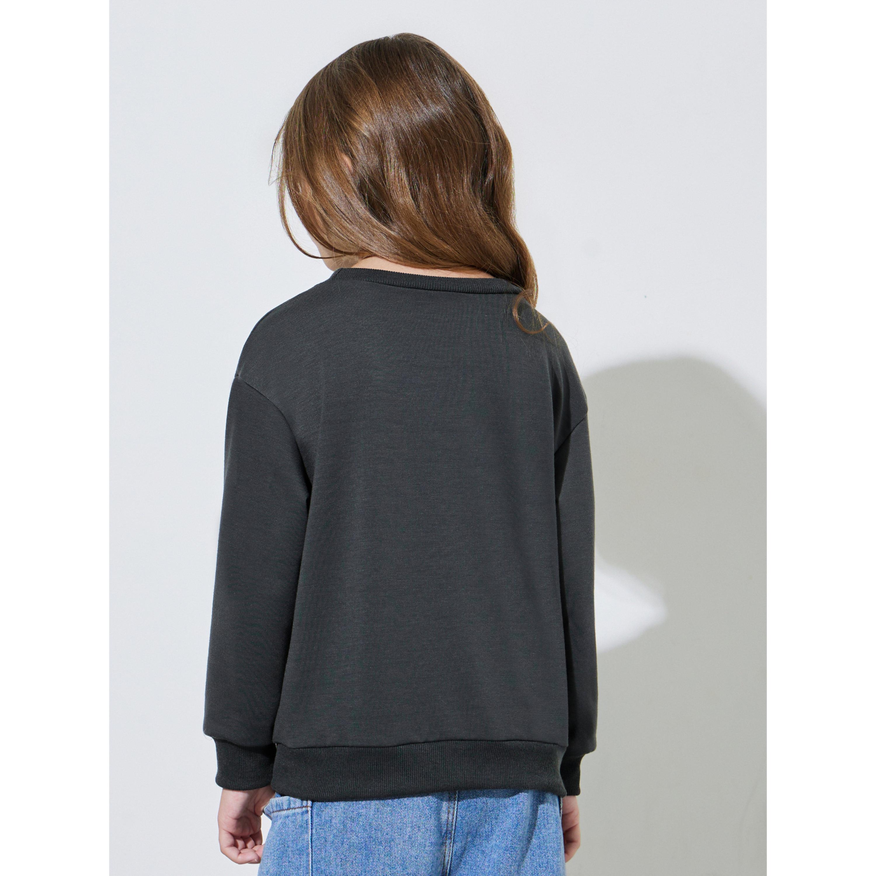 سويت شيرت واسع مزين بنجوم للبنات باللون الرمادي-girls-clothing-sweatshirts-image-3